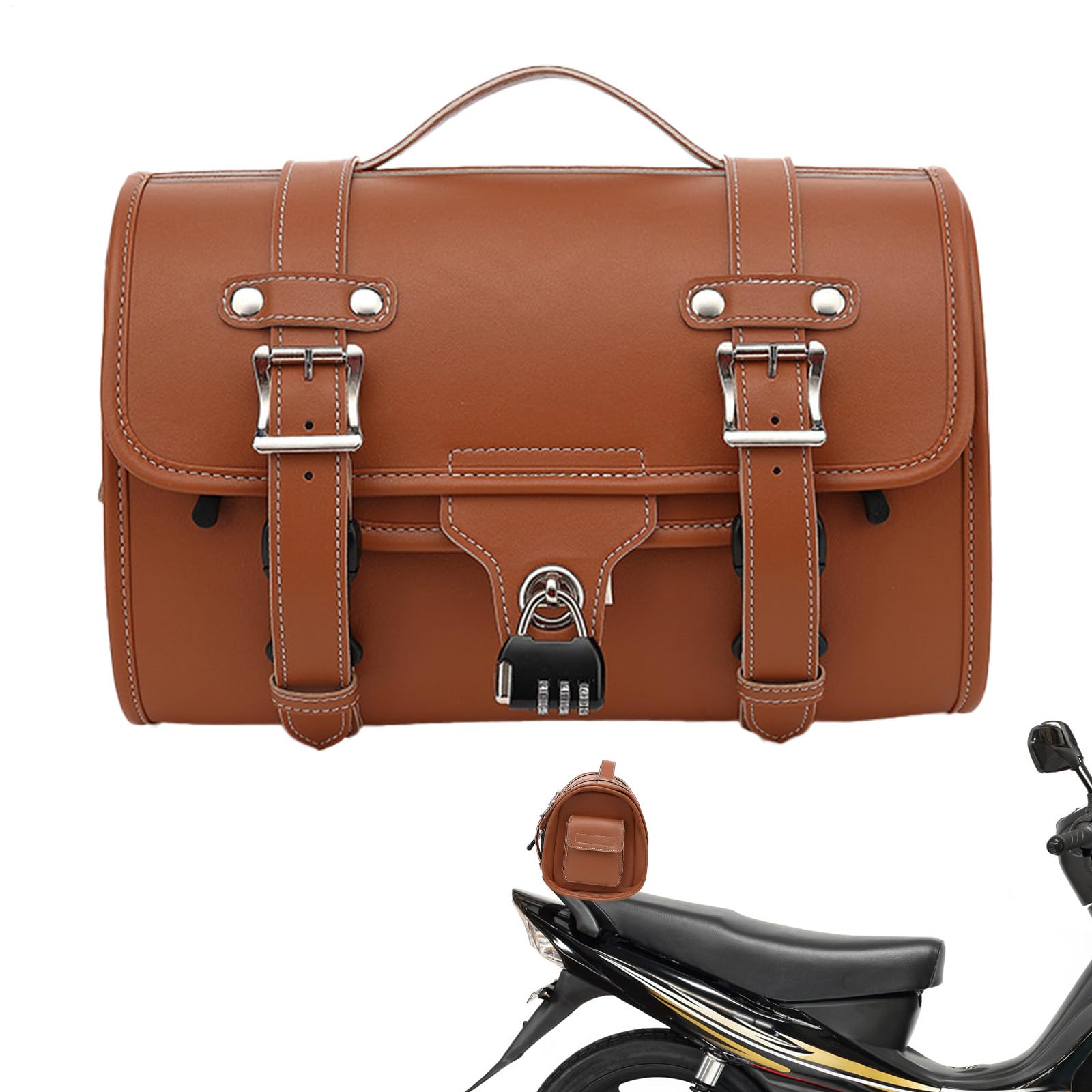 Motorradsitz-Hecktasche – wasserdichter Motorrad-Gepäckträger | Vintage