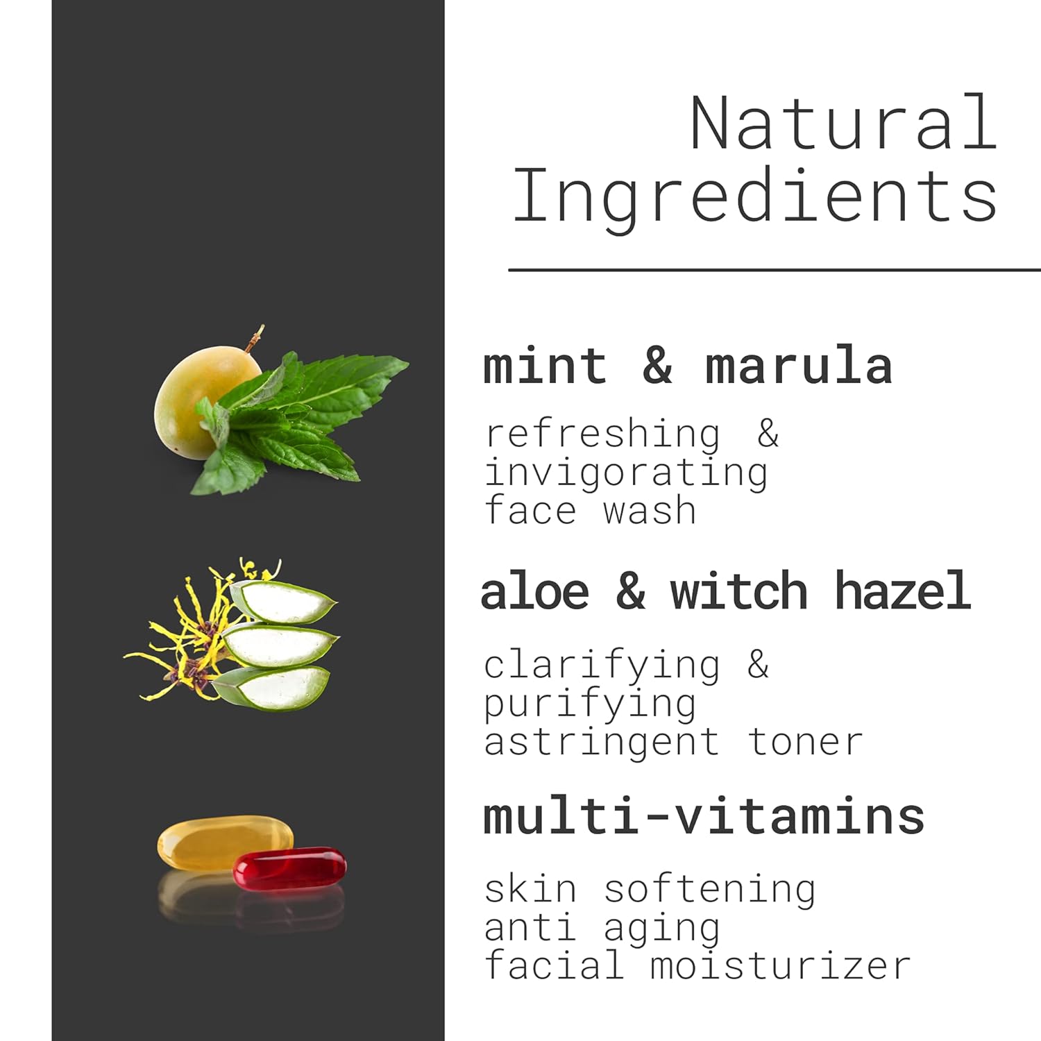 Skincare Kit for Men by Natural Outcome - Anti Aging Daily 3 Step Face Care Regimen Set : Beauty & Personal Care