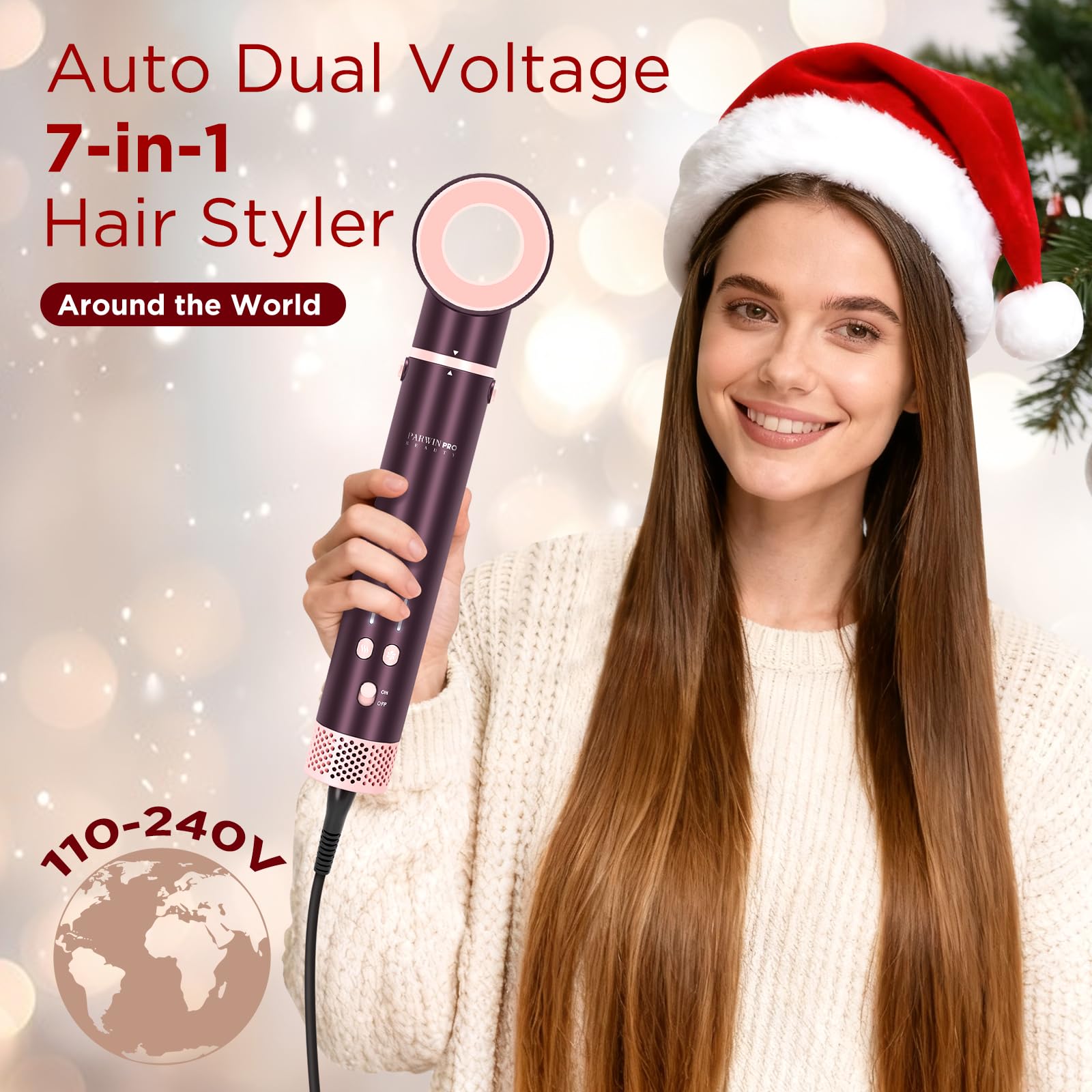 6 w 1Airstyler z lokówką do włosów, suszarka do włosów, ekskluzywne opakowanie