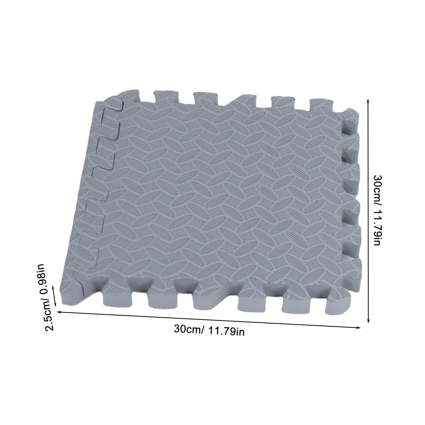 Tappetini Antishock Eva 30x30x2, 5 Cm 4 Pezzi per Casa e Palestra