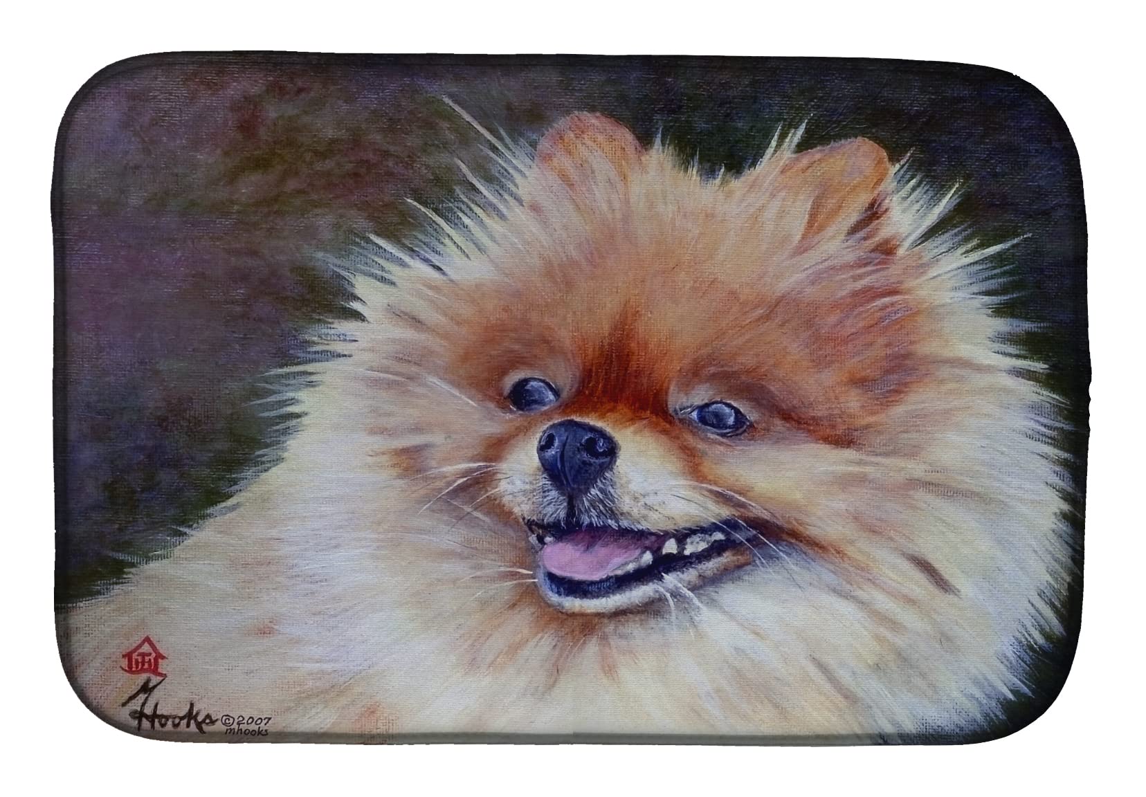 Tapis de séchage vaisselle Pomeranian anti humidité pour comptoir