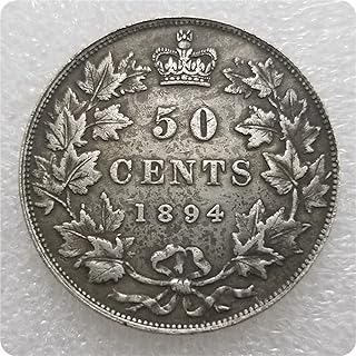 Canada 1870,1872,1888,1890,1894 50 Cents Silver Dollar Challenge Coin Morgan Hobo Dollar Coin Cool Skull Collectible Two Face Coin Collecting Commemorative Coins Decorative Items Crafts,1894