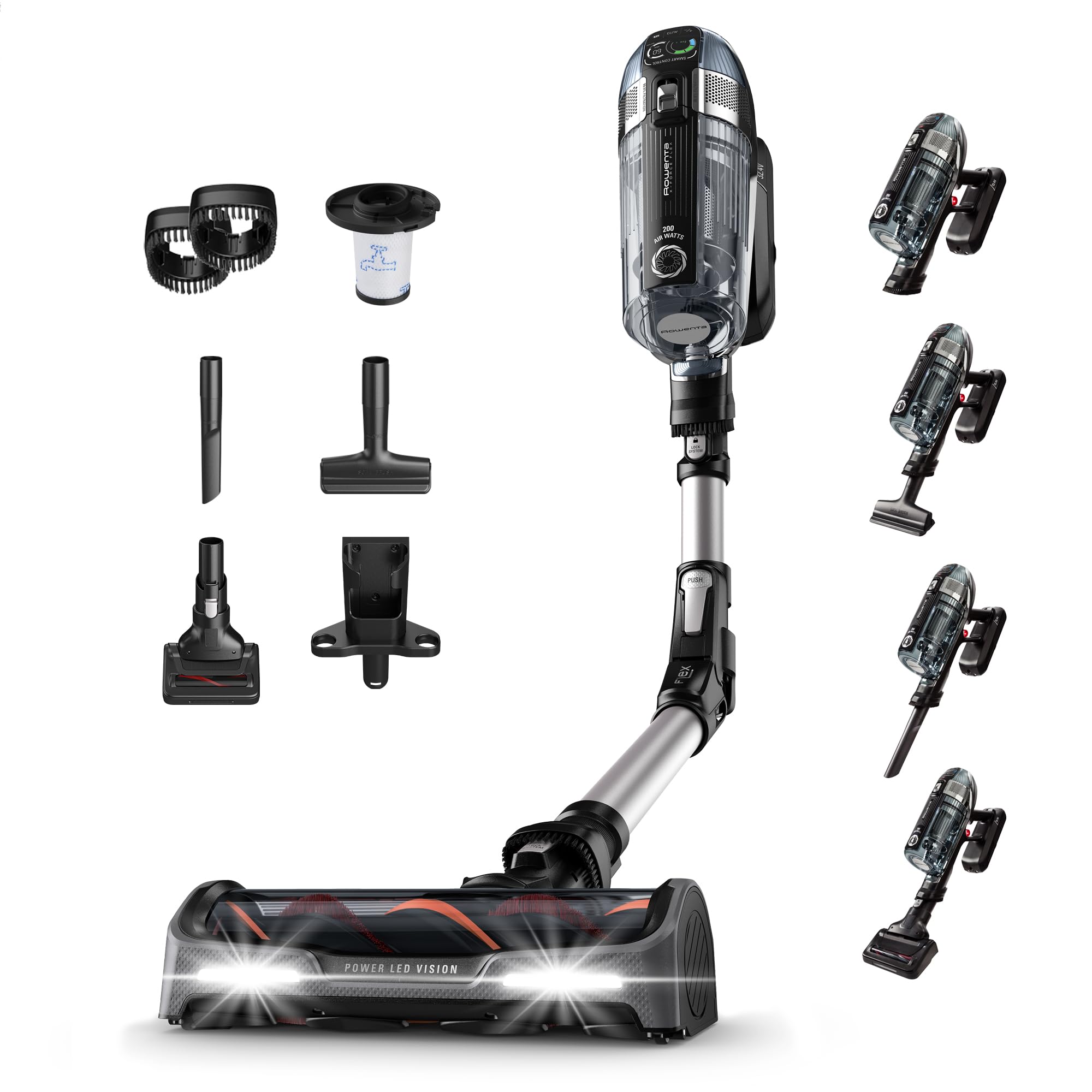 Rowenta X-Force Flex 14.60 - Aspirateur Balai Sans Fil Puissant pour Animaux