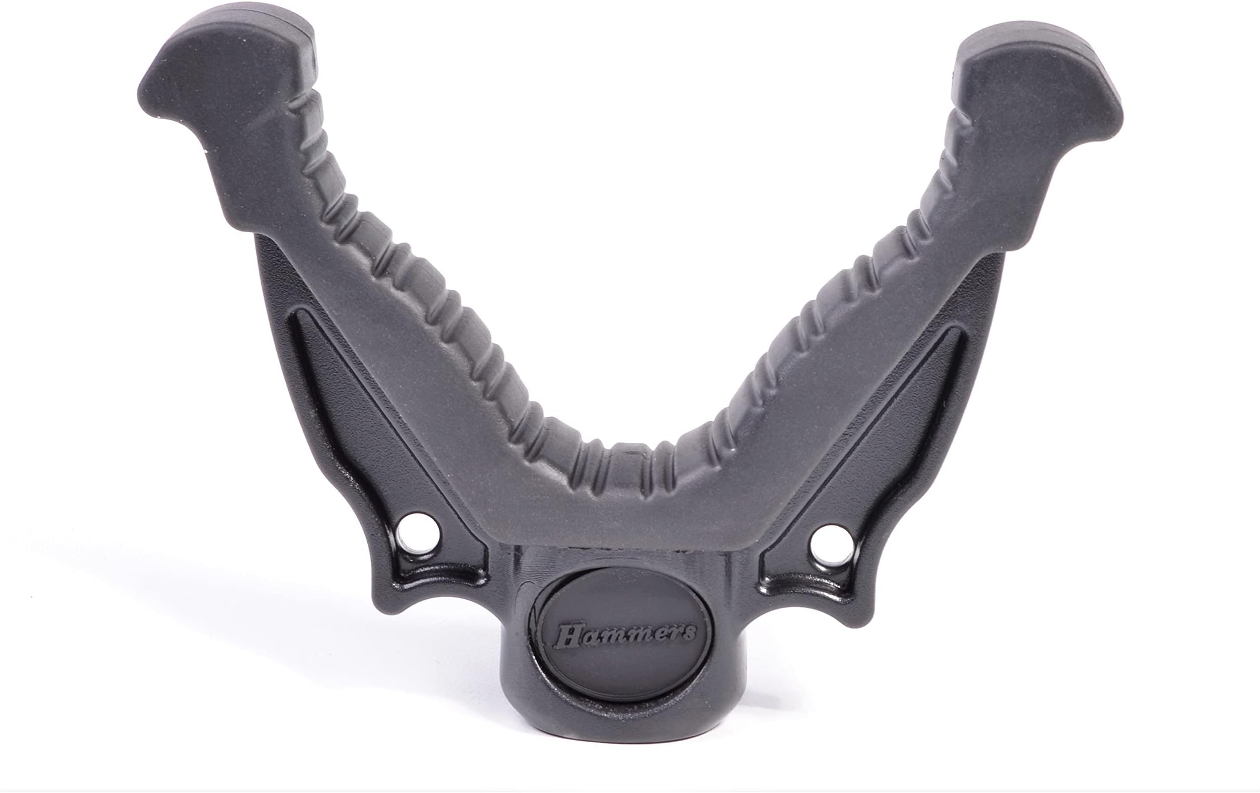 Hammers Heavy Duty V Yoke Gun Rest Mount VM03BK Black with Standard 1/4-20 Camera Thread Socket Soft Rubber Molded Top for Shooting Hunting Stick Mono-pod Bi-pod Tripod