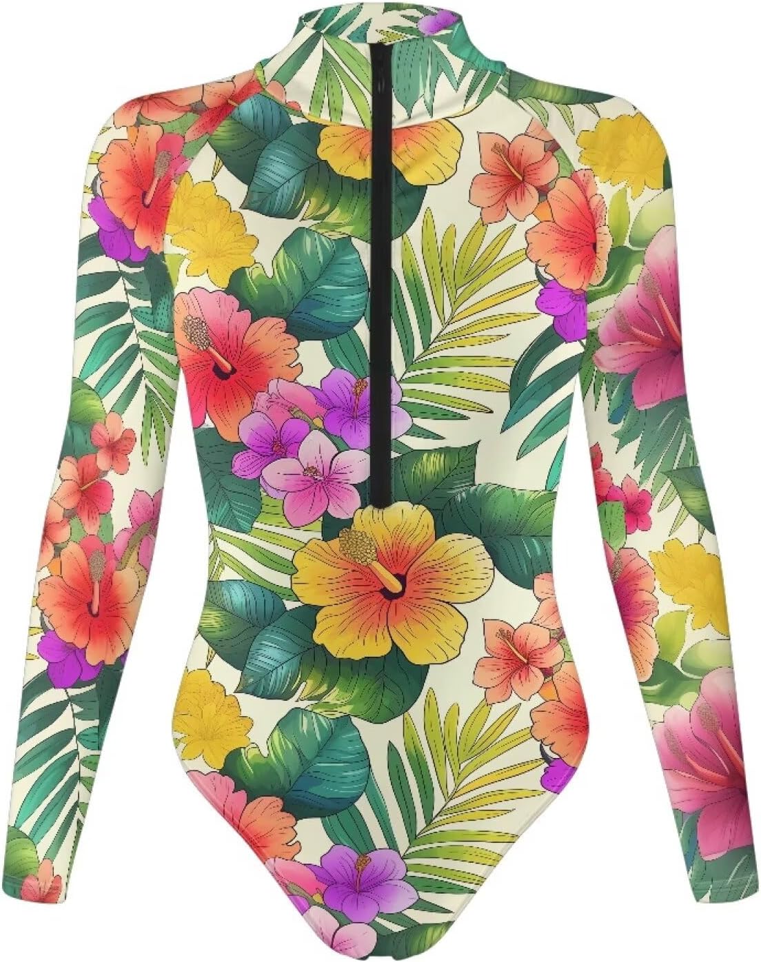 Long Sleeve Bodysuits for Women,Shapewear Bodysuit Sculpting Tummy Control Body Shaper for Shopping Working Travel