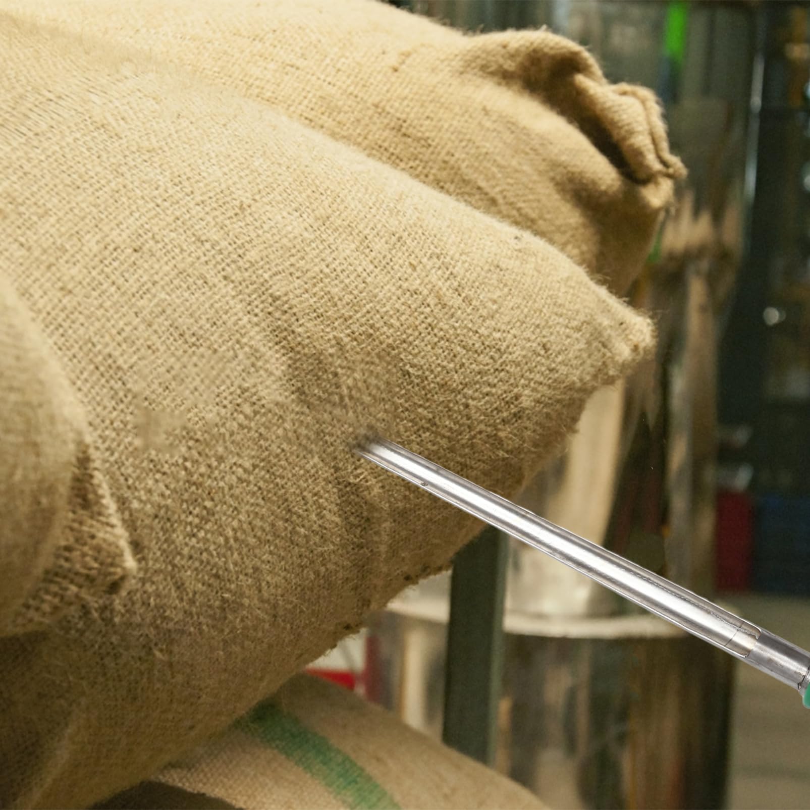 ibasenice Campionatore di Cereali in Acciaio Inox per Grano, Mais e Riso Manico in Legno Ergonomico da 50 Cm, Strumento Professionale per Campionamento Terreno e Fertilizzanti