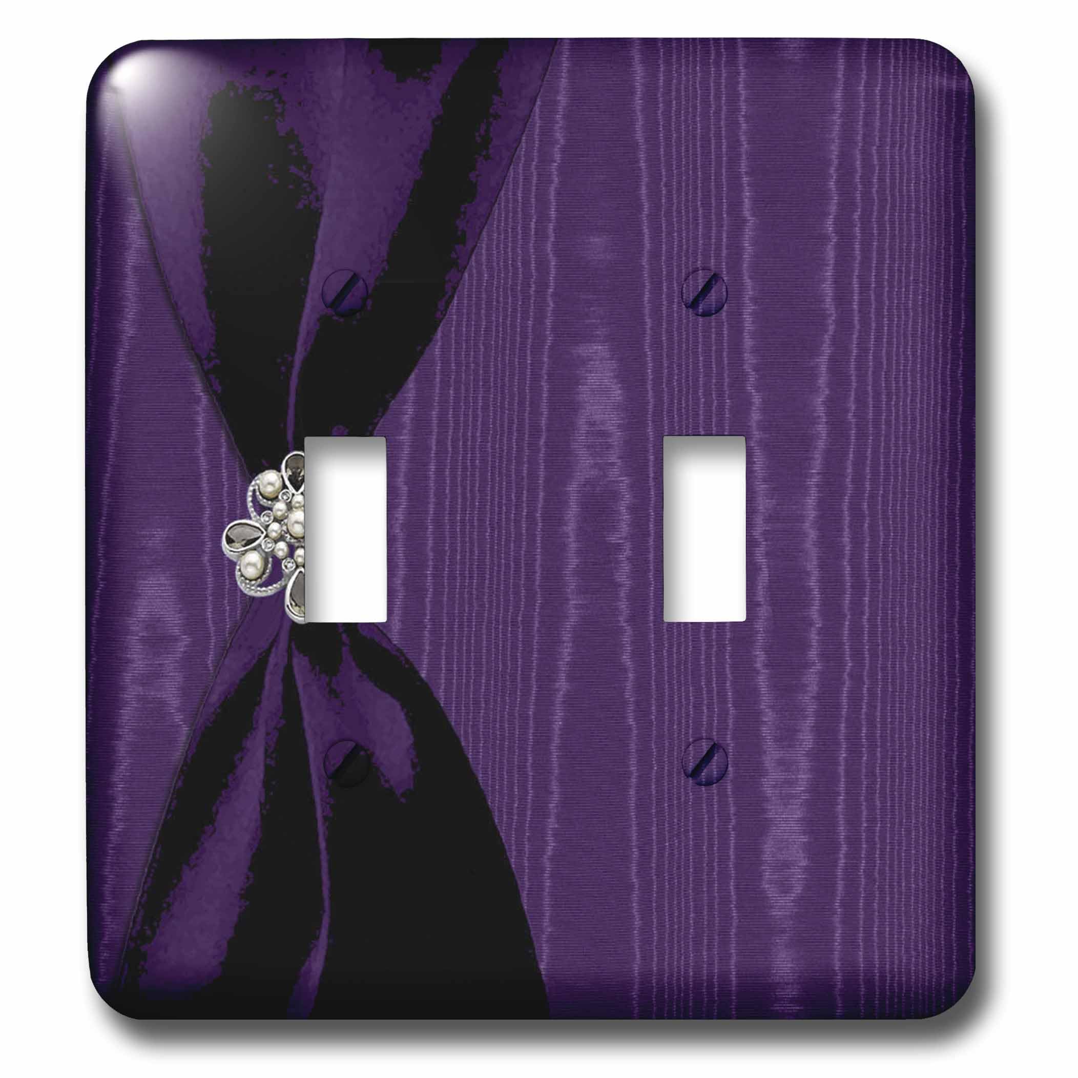 Ruban de satin violet interrupteur pour illuminer une chambre ou un boudoir chic
