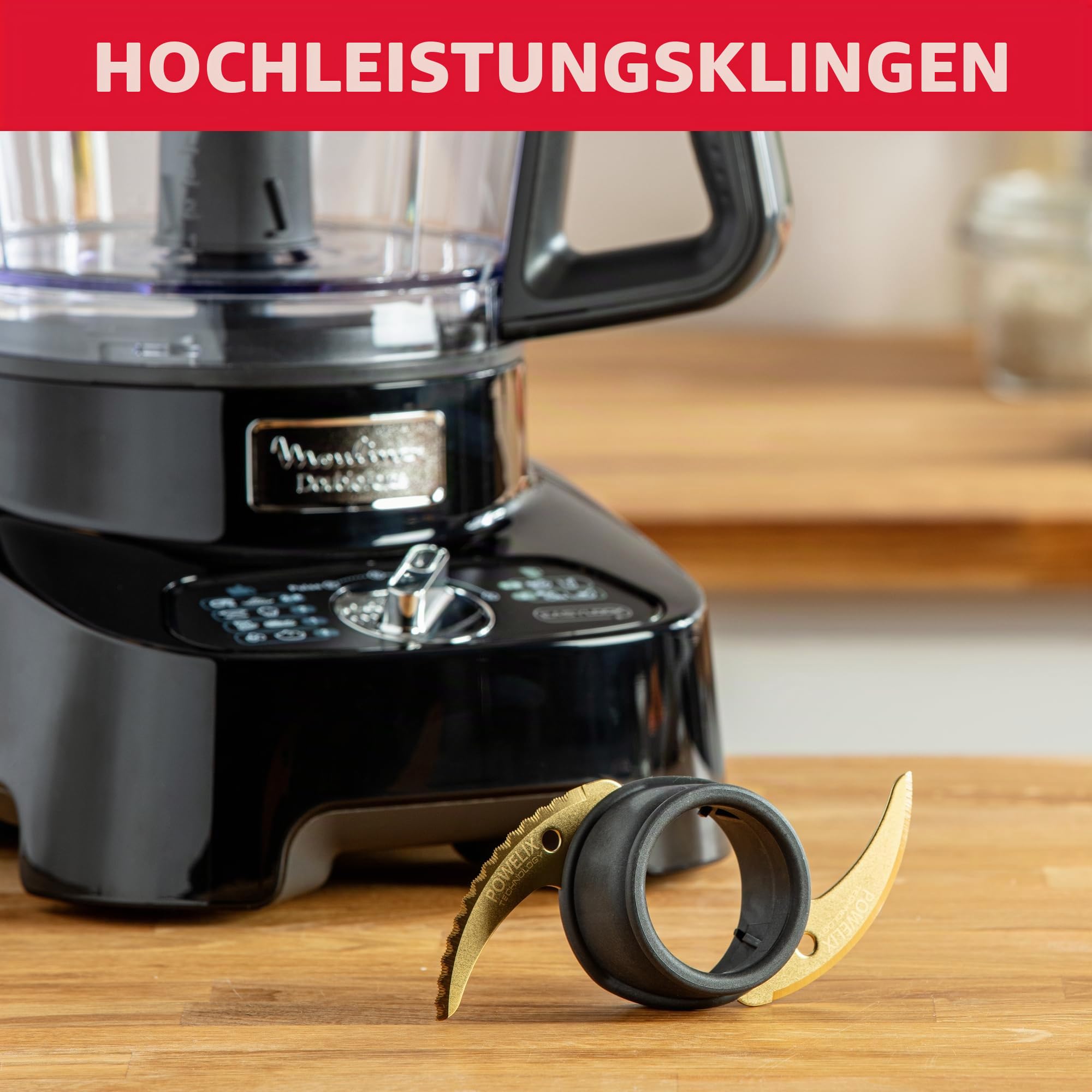 Moulinex Multifunktions-Küchenmaschine, 1000 W, 28 Funktionen, Mixer 3 l, Mixer 2 l, Zerkleinerer, Scheiben zum Reiben und Zerkleinern, Titan-Edelstahlklingen, Küchenmaschine, DoubleForce FP821811