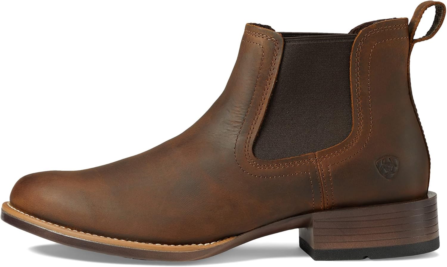 ARIAT unisex-child Booker Ultra Round Toe Western Boot