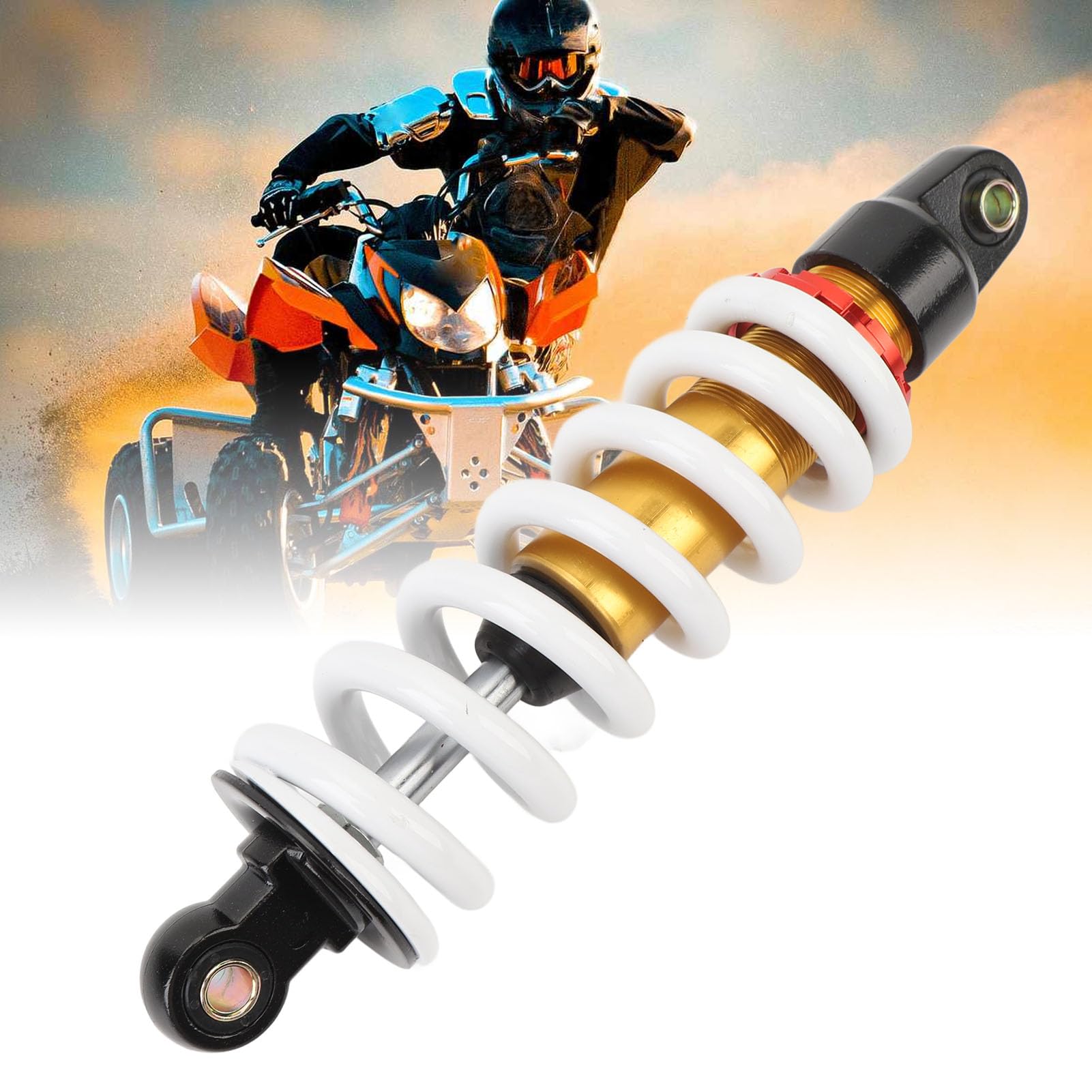 Amortiguador de Motocicleta, Suspensión de Amortiguador de 280mm Ajustable para 50c c-150c c Pit Bike ATV Go Kart Scooters