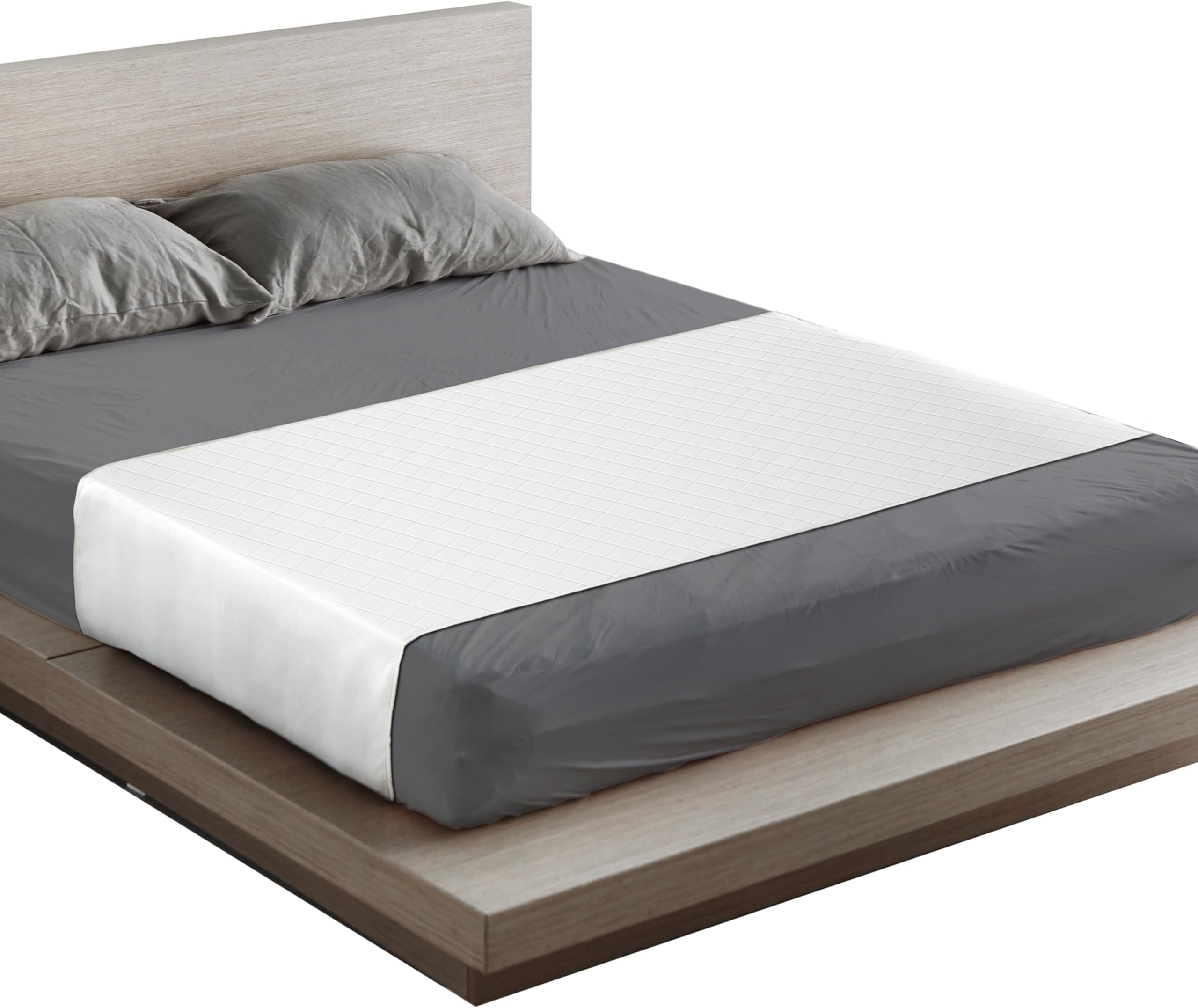 CoolShields Waterproof Bed Pads, Incontinence Waterproof Mattress Pads for Elderly & Adults & Kids, Waterproof Mattress Protectors for Bed - 60"" x 36"" with 2 Tucks (36"" x 23"") - 2 Pack, White