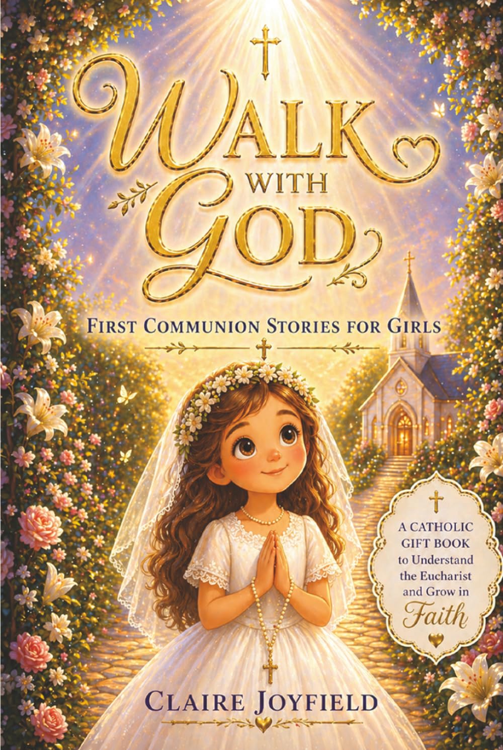 First Communion Stories For Girls: Walk with God: A Heartwarming Catholic Gift Book for Girls to Grow in Faith, Understand the Eucharist, and Build a Strong Spiritual Foundation
