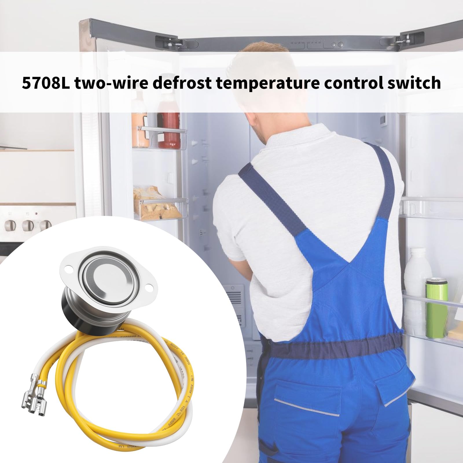 Facile installazione Frigorifero Sbrinamento Termostato Set Parte di Ricambio per Installazione Semplice Raffreddamento Migliorato Sbrinamento Vincolo