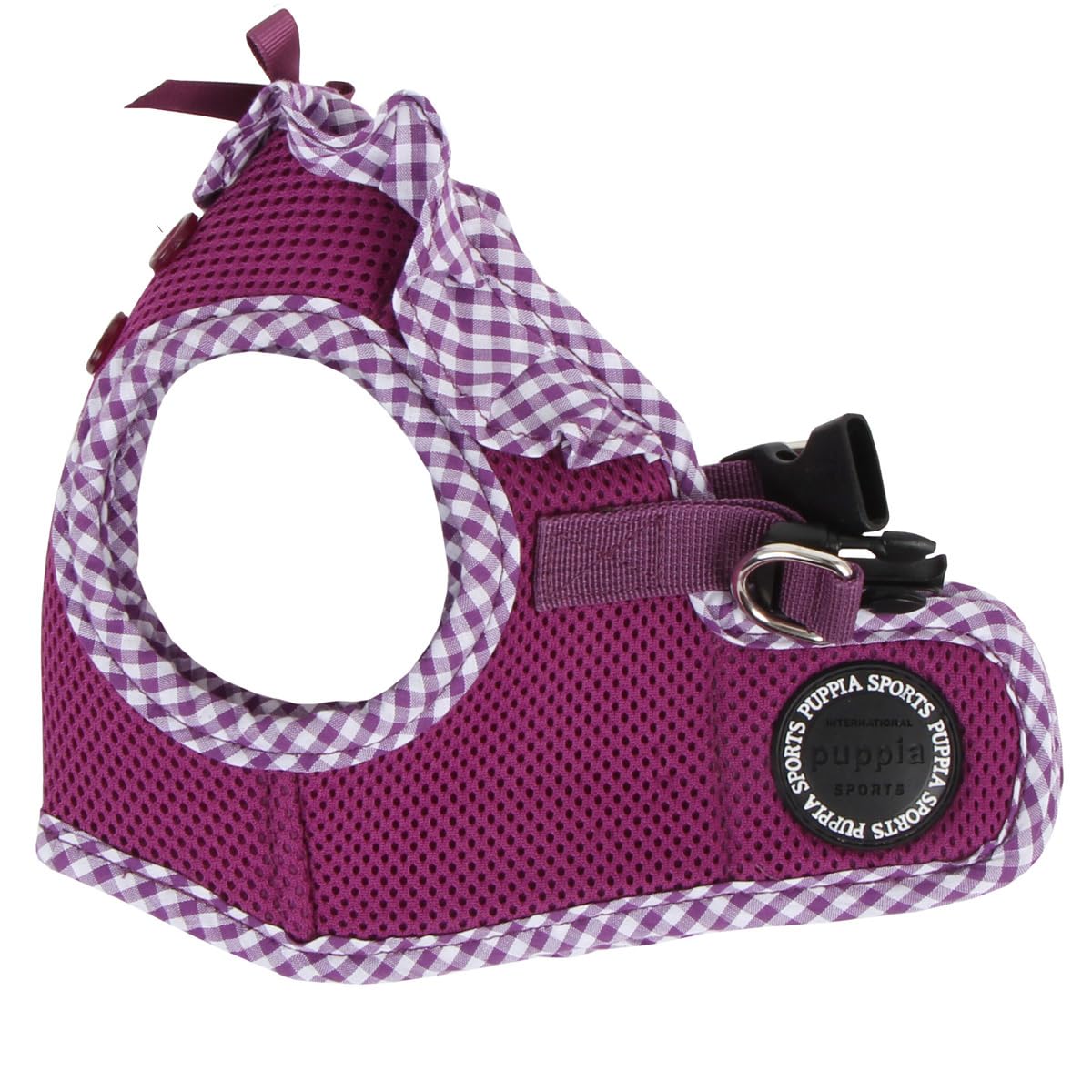 Puppia Vivien Vest Dog Harness Step-in All Season Mesh Cute No Pull No Choke Walking Training for Small Dog, Purple, X-Small