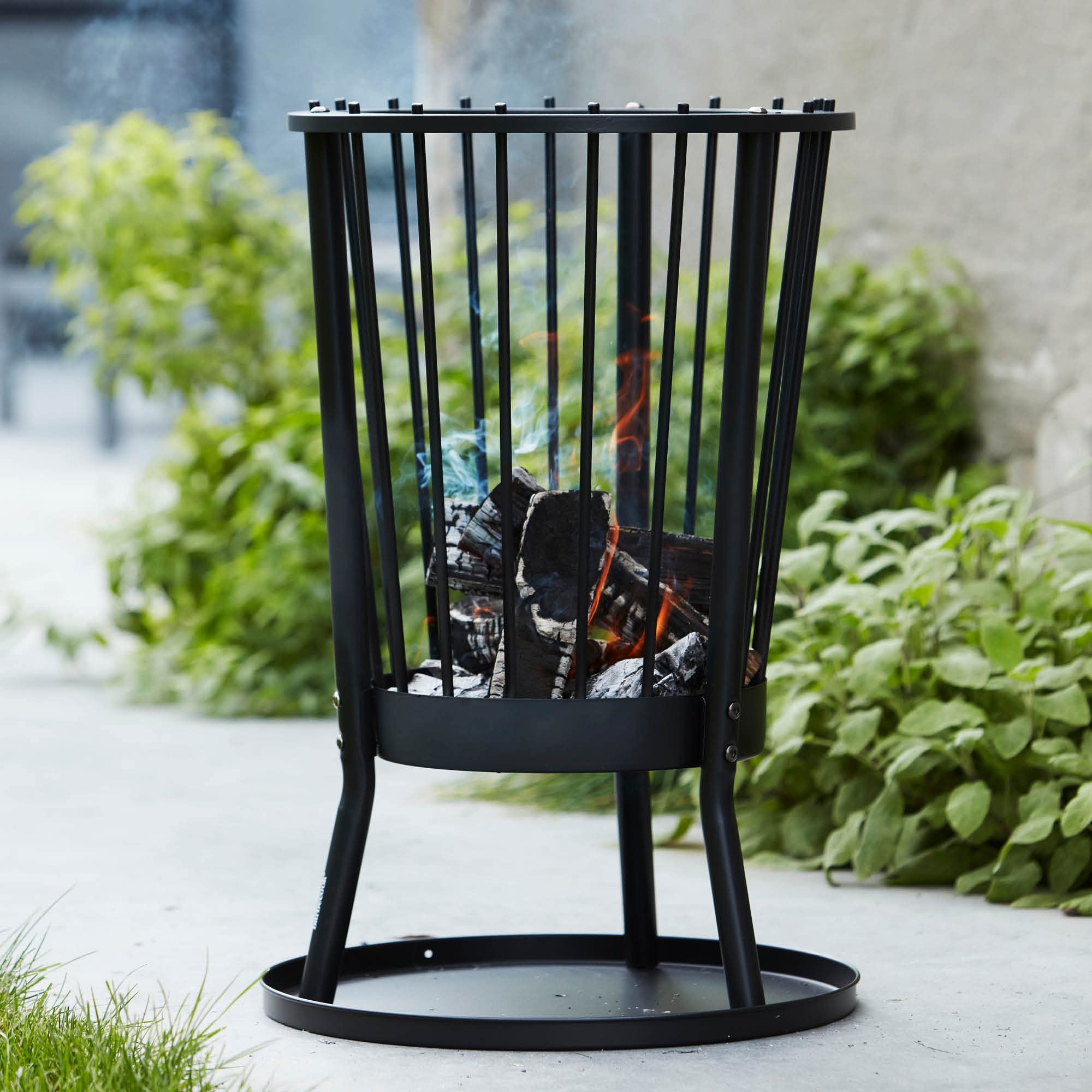Barbecook nowoczesny ogień Ronda - czarny