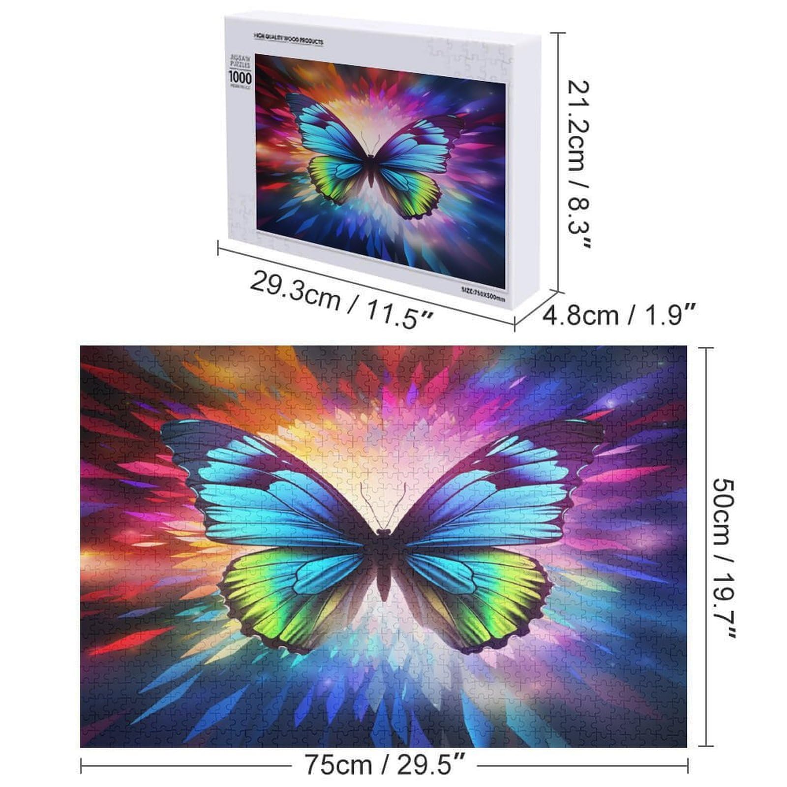 Fantasy Butterfly 1000 Piece Jigsaw Puzzle – Colorful Art Puzzle For Adults & Families