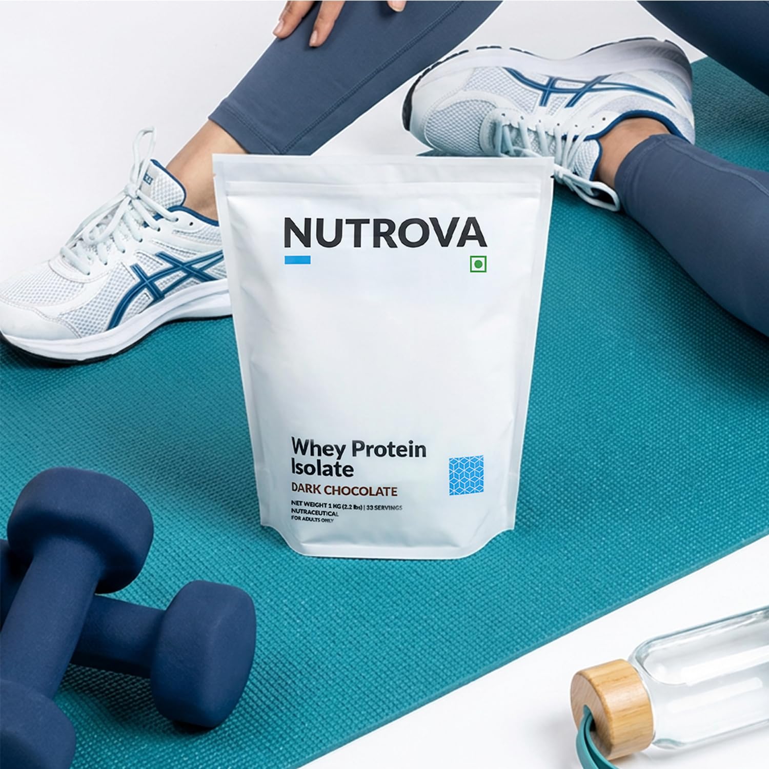 Nutrova Whey Protein Isolate Dark Chocolate 120g | 24g Protein per Serving | 5.5g BCAAs | Low Lactose, Easy to Digest | Supports Muscle Recovery | 4 Sachets. — Amazon image 9