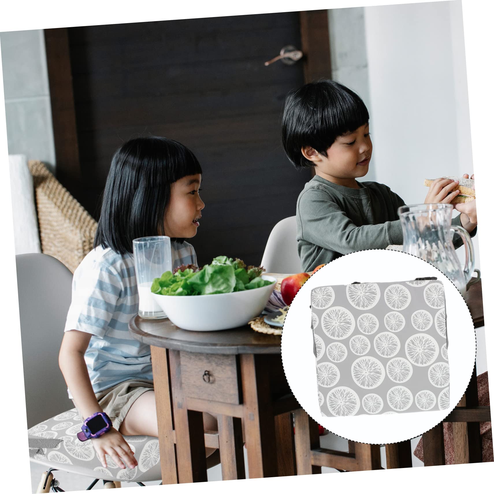 Silla Elevador 1 Cojín De Refuerzo Para Niños Cojín Para Cojín De Refuerzo Para Trona Almohadilla Para Asiento De Niño Portátil Almohada De Refuerzo De Dibujos Animados Bebé