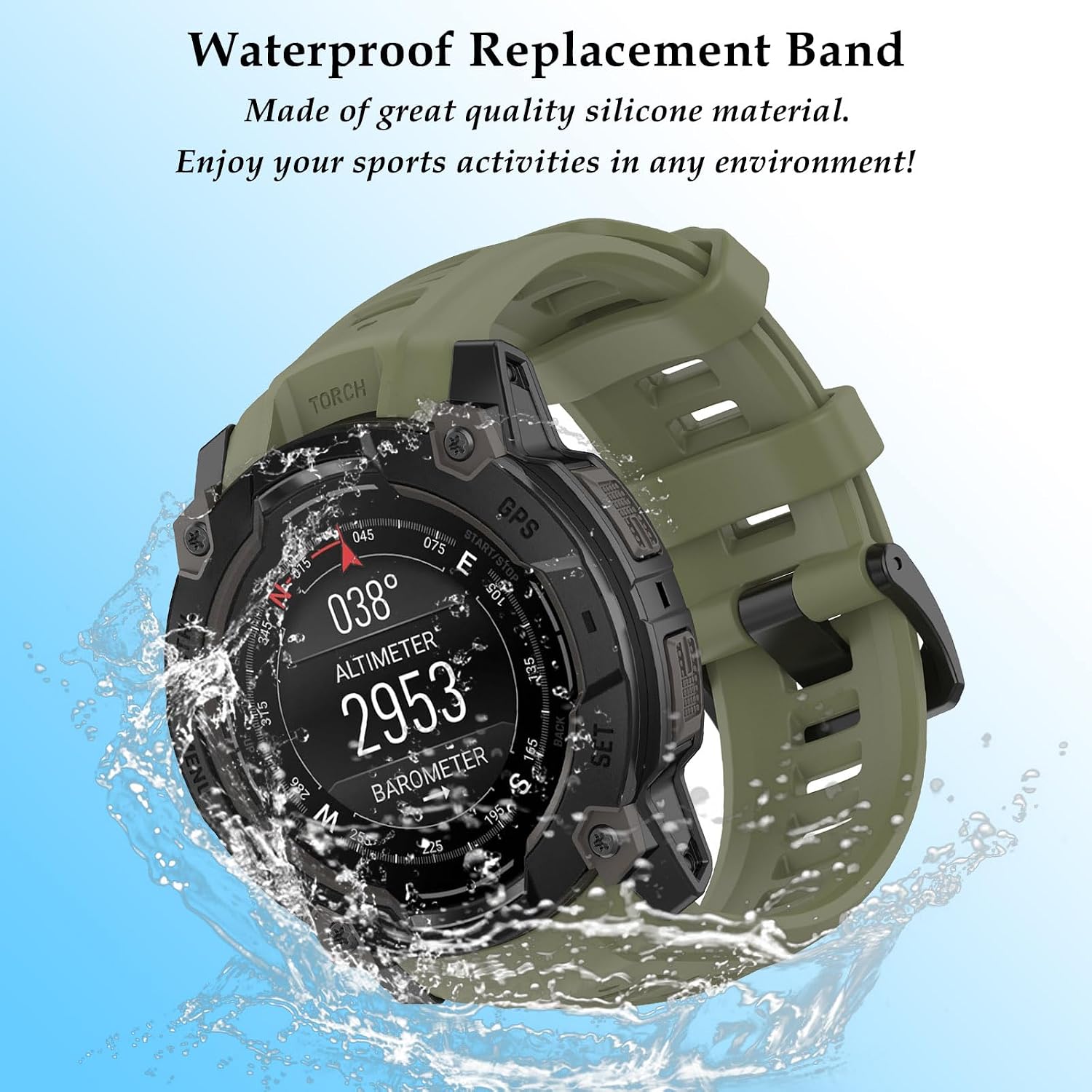 Band for Garmin Instinct 3 45mm / 50mm, Instinct E 40mm / 45mm image 5