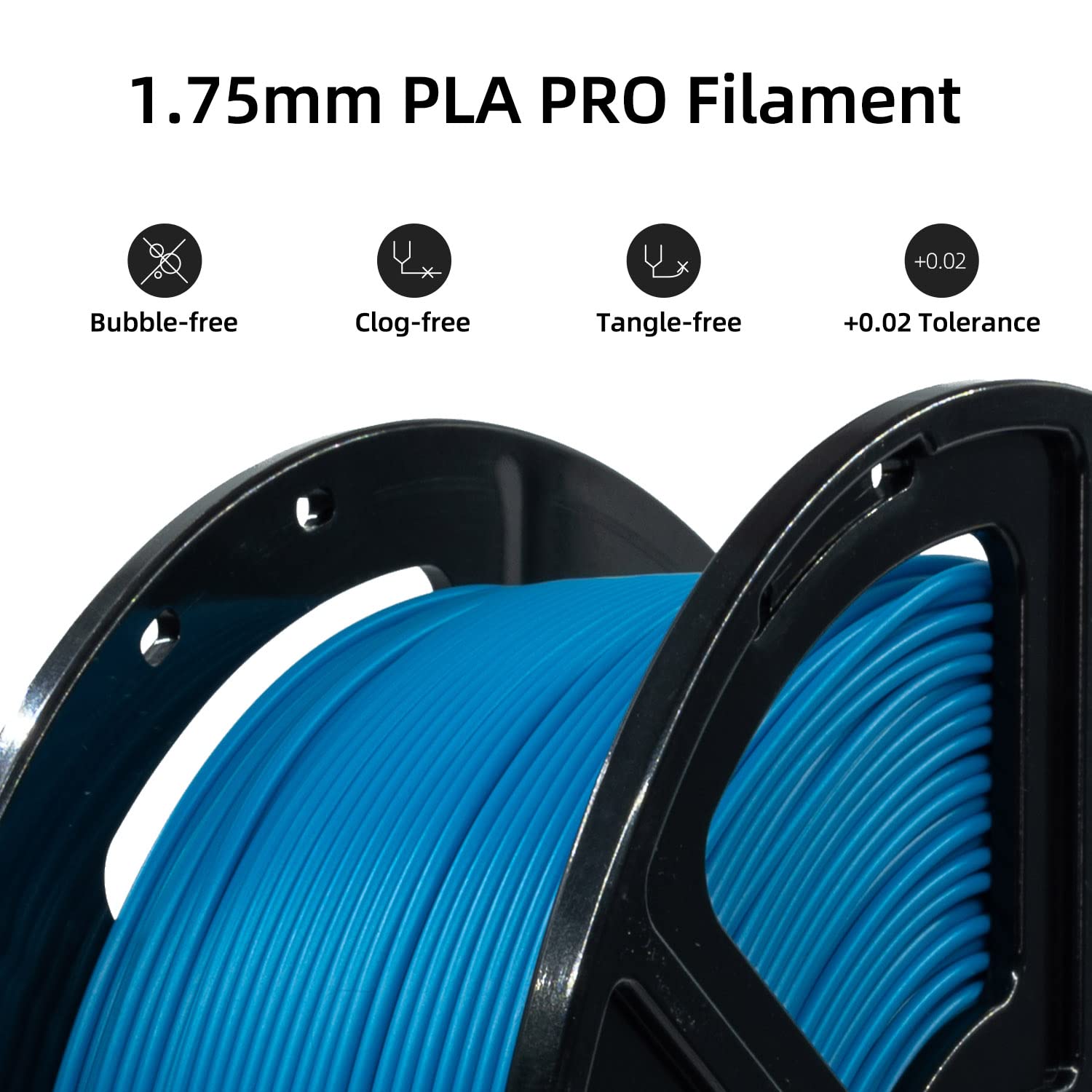 FLASHFORGE PLA Pro Filamento 1,75 mm - Filamento di stampa 3D Pro, Filamento di stampa 3D (1KG, Blu brillante)