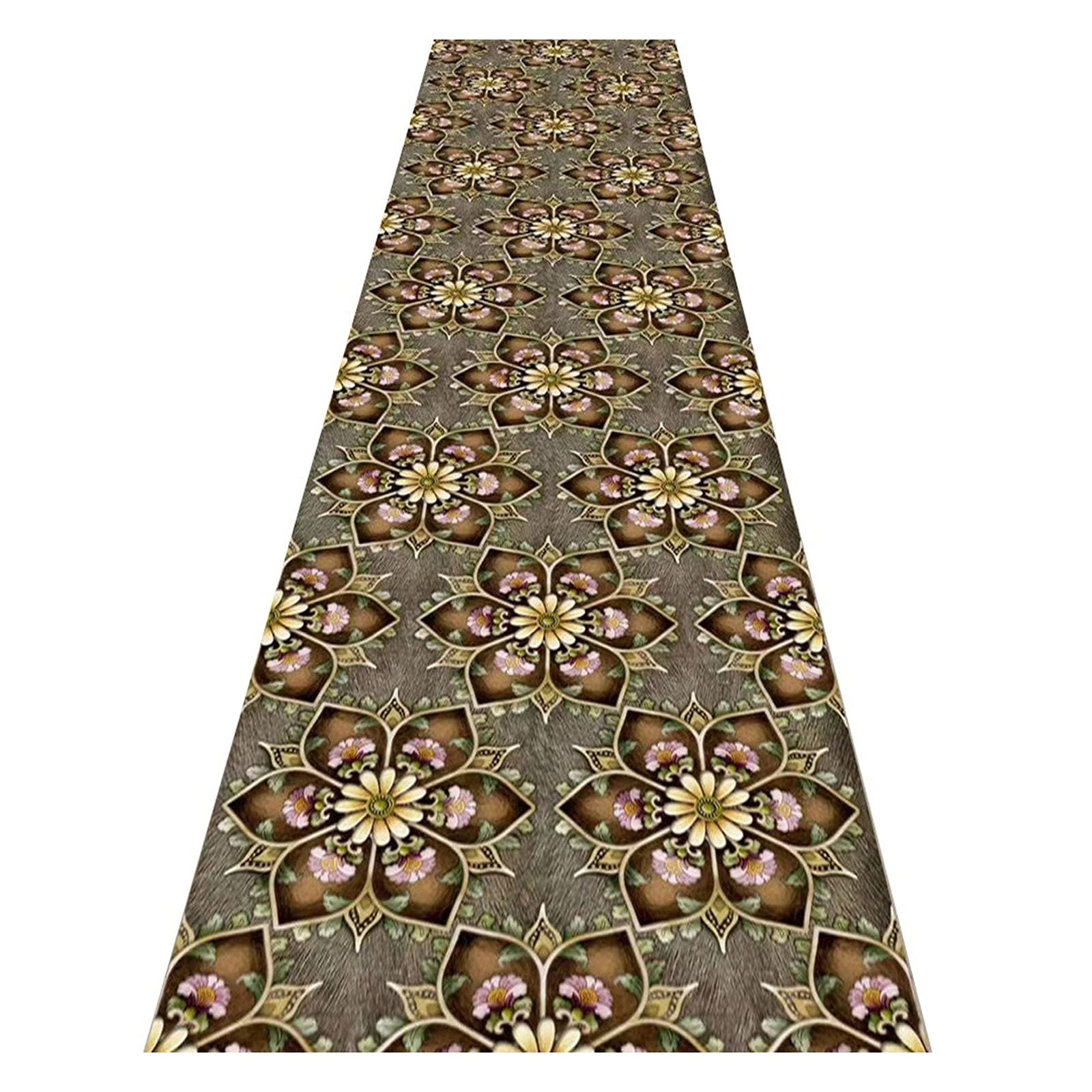 Tapis de couloir et tapis de passage d'allée contemporain fleurs intérieur extérieur 1.2x8m