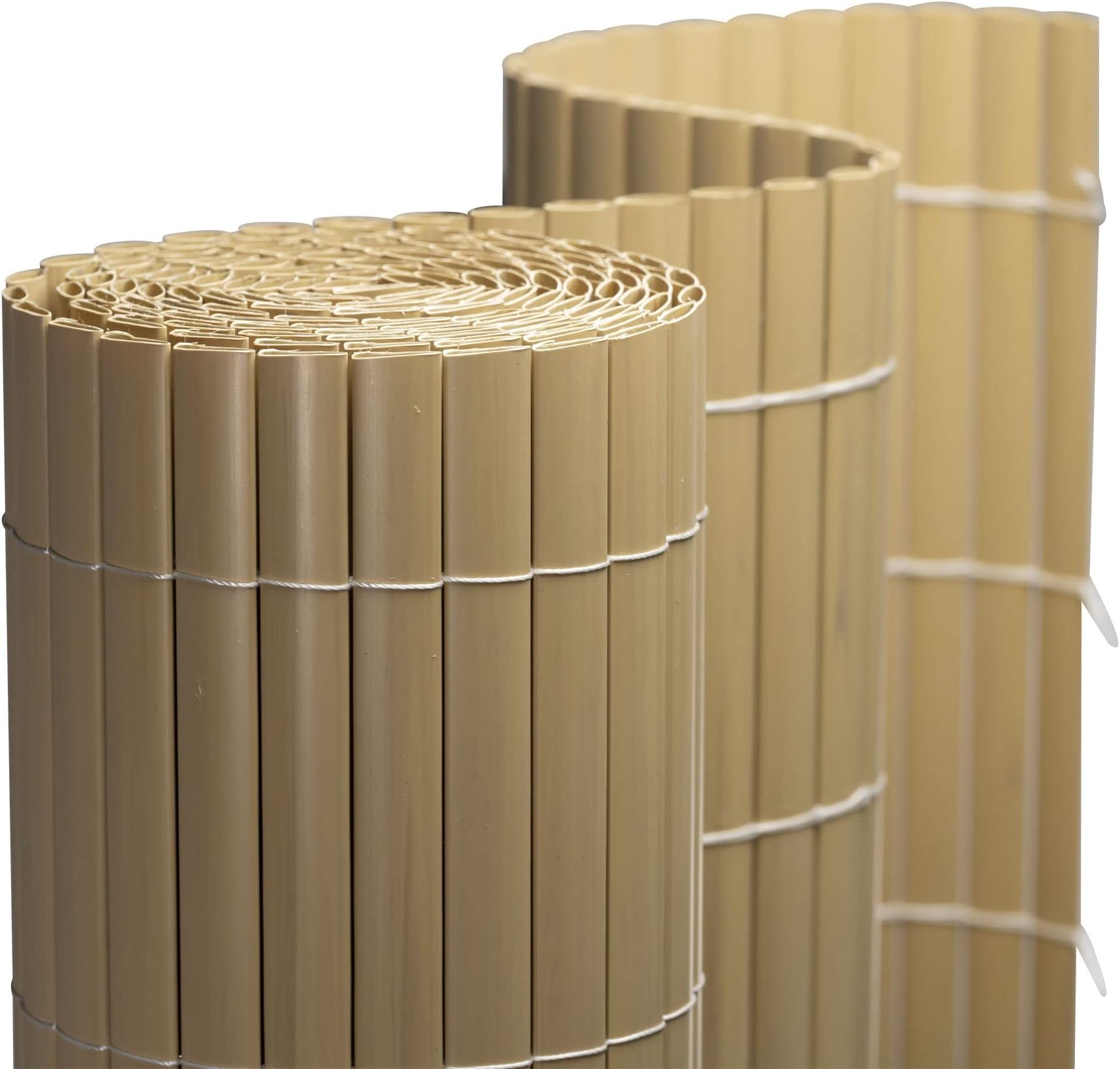 Sekey PVC Sichtschutzmatte Stabiler Sichtschutzzaun mit Kabelbindern