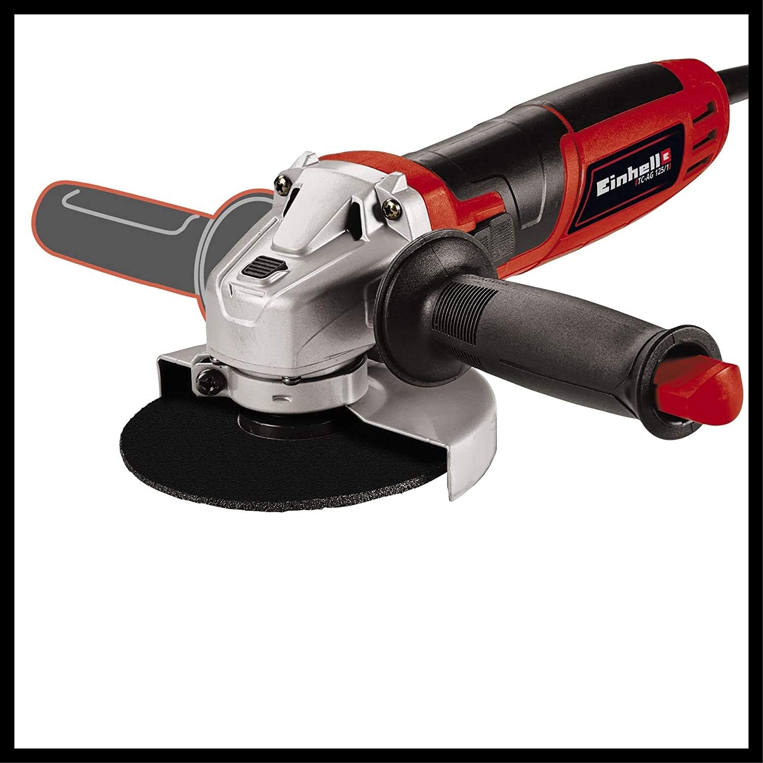 Close-up of Einhell Angle Grinder switch