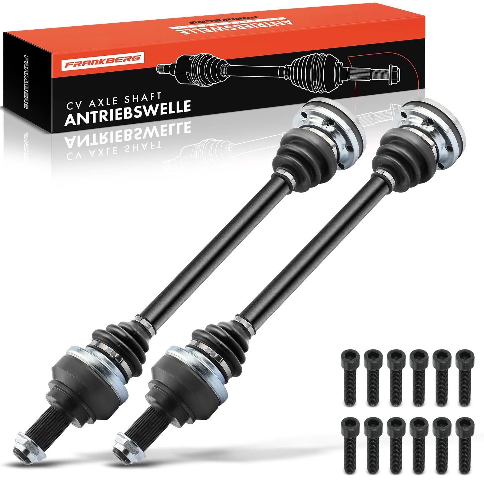 aimi　0507 Frankberg 2x CV Joint Kit Half Shaft Mitout ABS Ring Rear Axle
