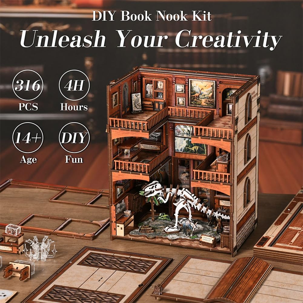 Kit fai da te in legno per casa delle bambole in miniatura, per adulti e adolescenti, con luce a LED, per familiari e amici, decorazione da scrivania, regalo unico