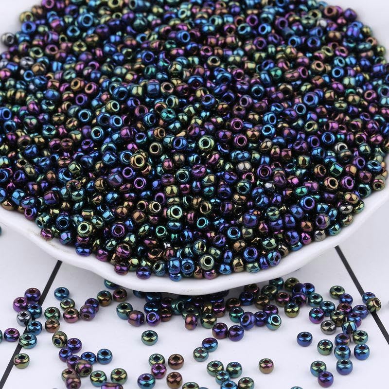 2/3/4 mm 10000-60000 szt. szklane koraliki do produkcji biżuterii małe koraliki kucyk koraliki ryżowe Mnin nasiona koraliki do bransoletki DIY rzemiosło kolczyk DIY