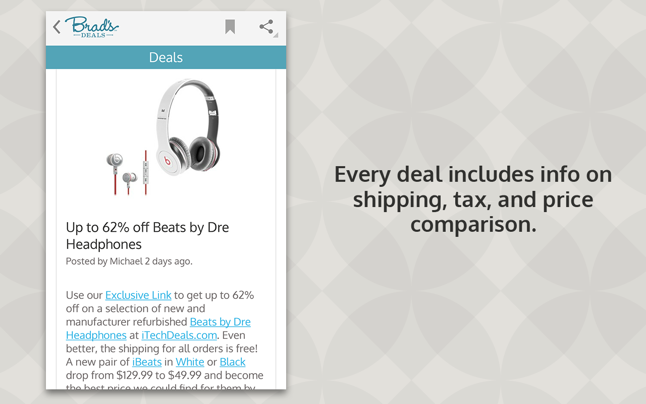 Brad's Deals App on Amazon Appstore