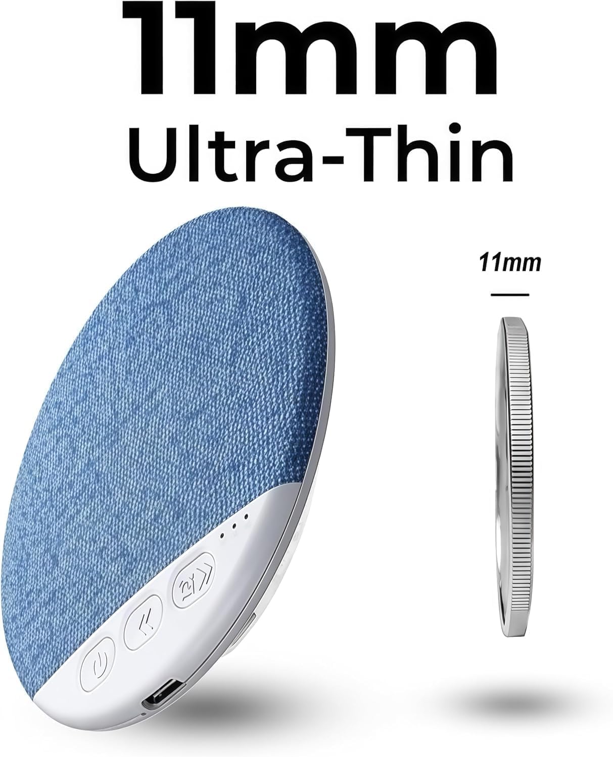 Ultra-Thin Bluetooth Pillow Speaker with Bluetooth 6.0, 2026 New Pillow Speakers for Sleeping, Bone Conduction Under Pillow Speaker with Soothing Sounds & Sleep Timer for Side Sleepers & Deep Sleep — view 5