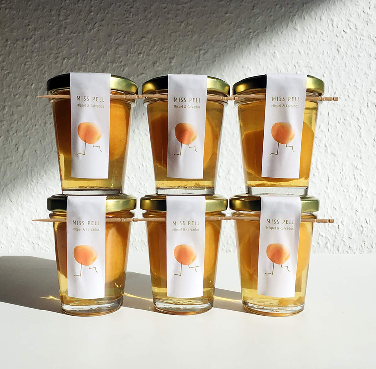 6 Mispelchen MISS PELL Mispel & Calvados | Das Frankfurter Kultgetränk genussfertig im Glas 6 x 45ml