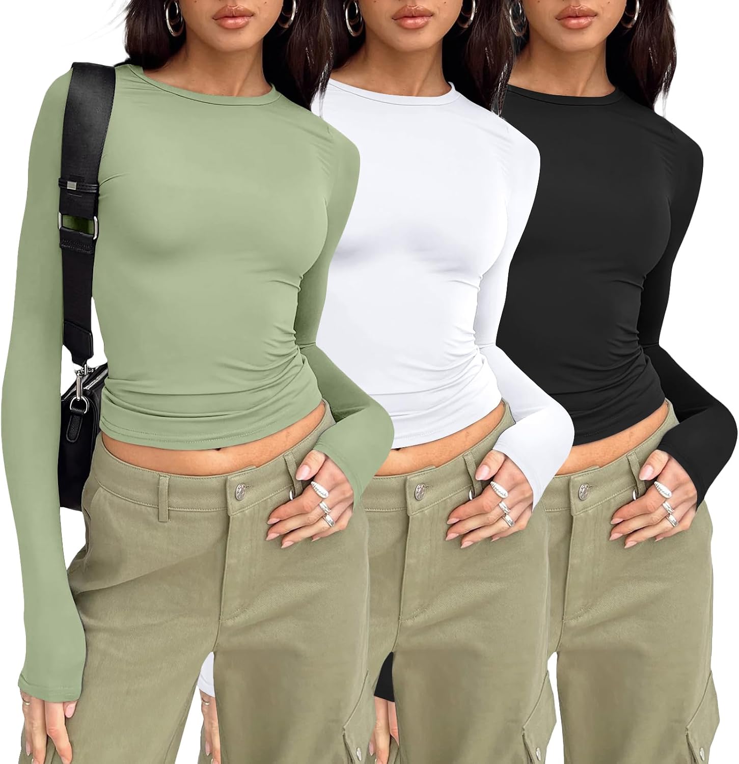 AUTOMET Womens Long Sleeve Shirt Basic Crop Tops Fall Fashion Underscrubs Layer Slim Fit Winter Clothes AUTOMET Womens Long Sleeve Shirt Basic Crop Tops Fall Fashion Underscrubs Layer Slim Fit Winter Clothes