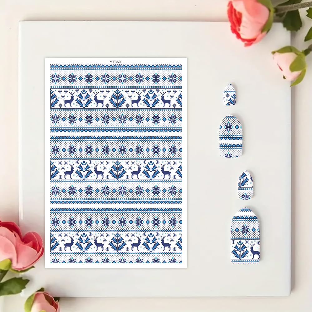 OTCRAFT10 Sheets Christmas Theme Transfer Paper for Polymer Clay, 5.82X3.93 inch Transfer Sheets Polymer Clay, Print Polymer Clay Transfer Paper for DIY Art Jewelry Earrings Making