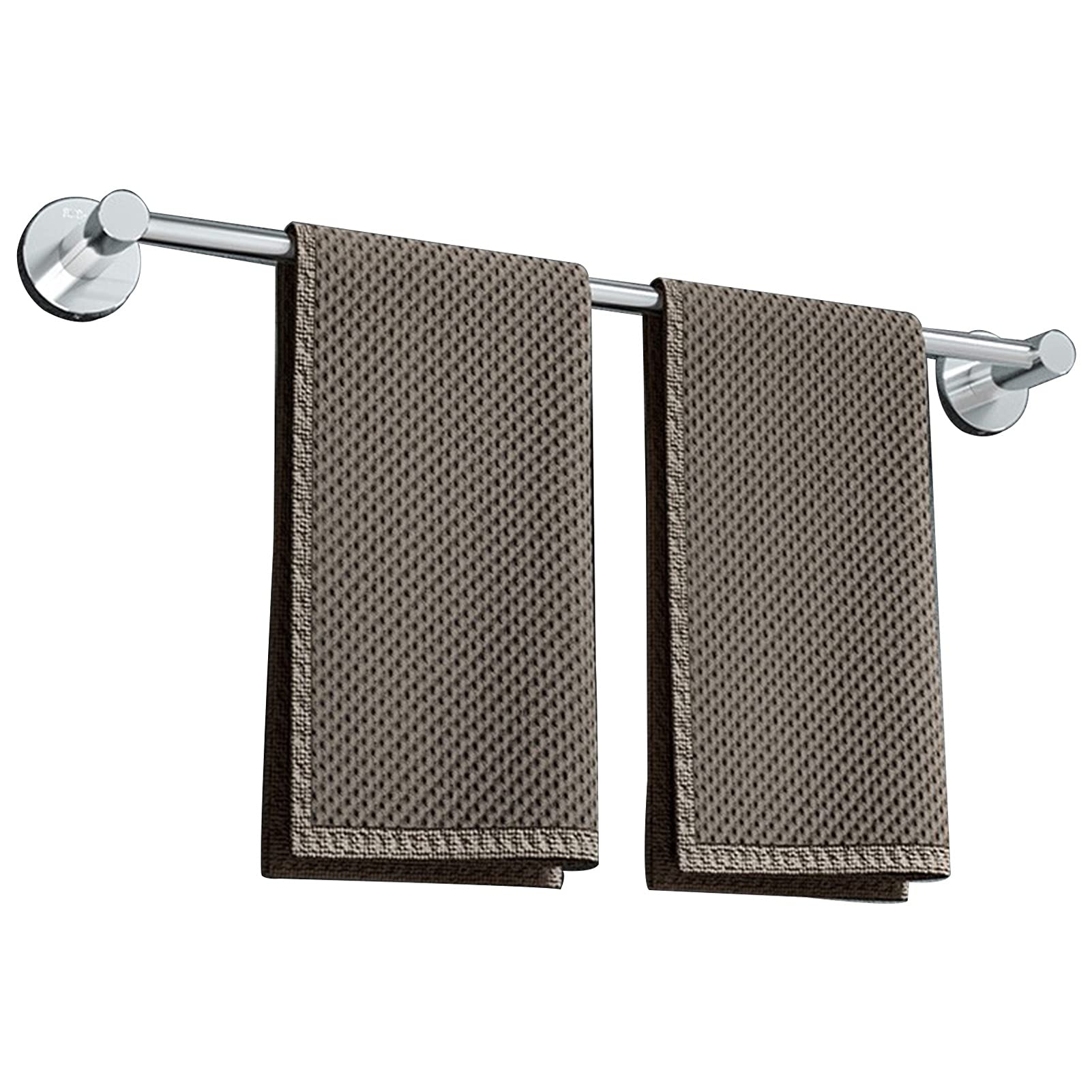 Barre porte-serviettes moderne en acier brillant poli miroir 70cm