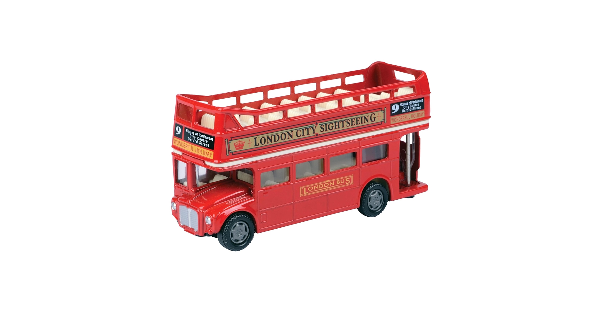 Amazon.com: London Double Decker Bus Open Top, Red