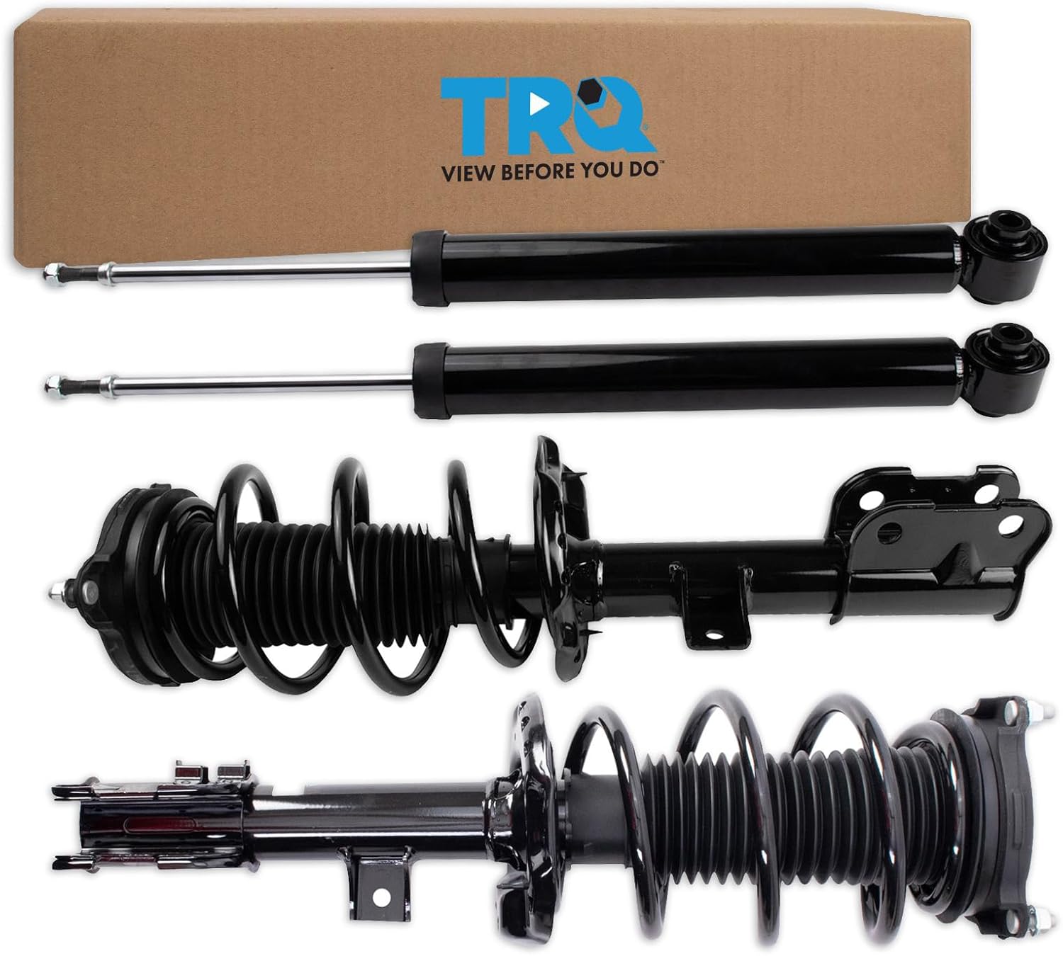 TRQ Front Complete Struts & Rear Shocks Compatible with