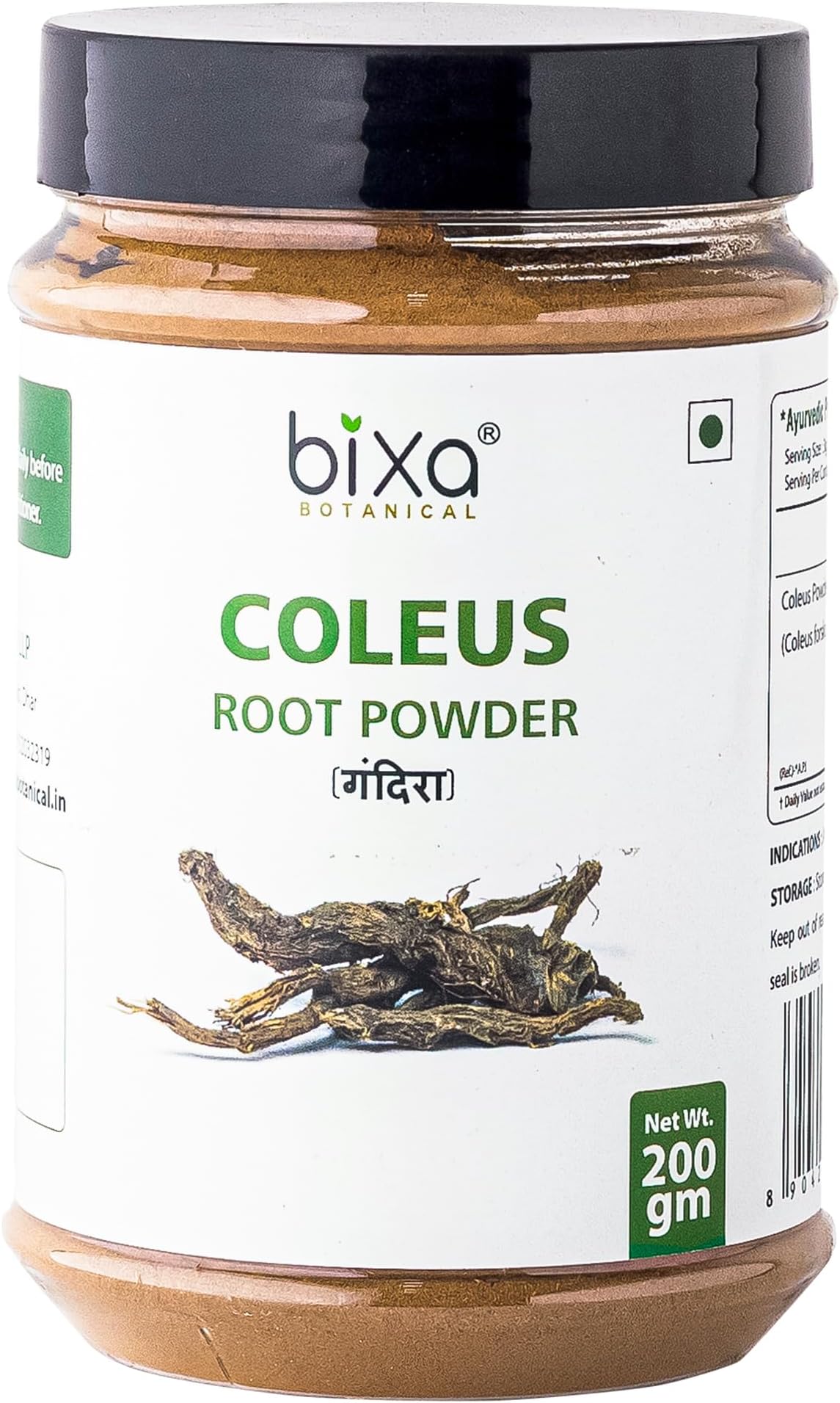 Coleus Root Powder (Coleus Forskohlii), Supports Healthy -200g | Pack of 1