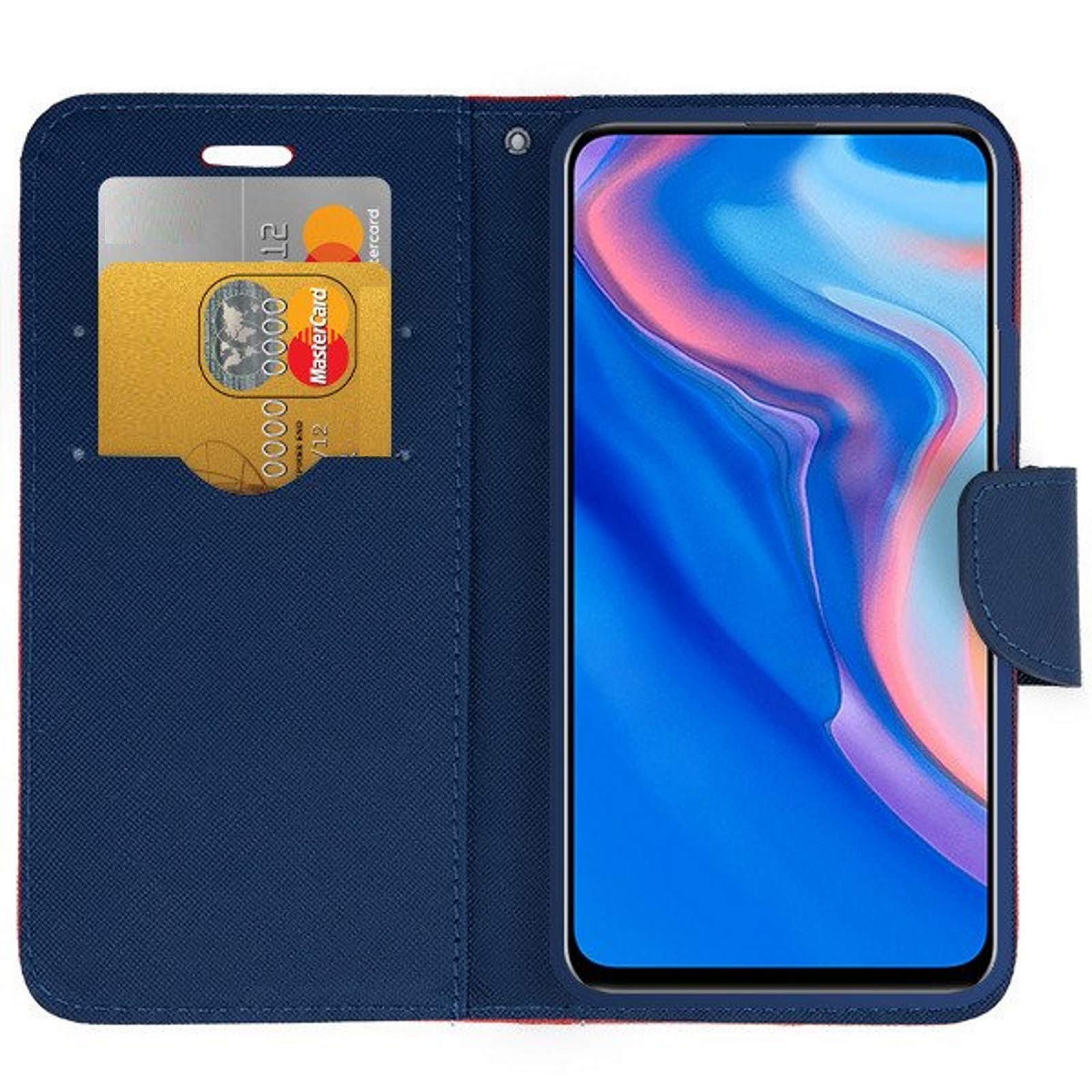 Custodia Flip Con Fessura E Supporto Per Xiaomi Redmi 9A/9AT, Design Rosa E Fiori