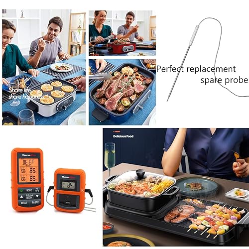 Miniatura 4 de Reemplazo mejorado de sonda Thermpro para TP08S TP20 TP25 Thermopro reemplazo de sonda TP17 TP16 TP10 TP09 TP08 TP-08S TP-07 TP06S TP04