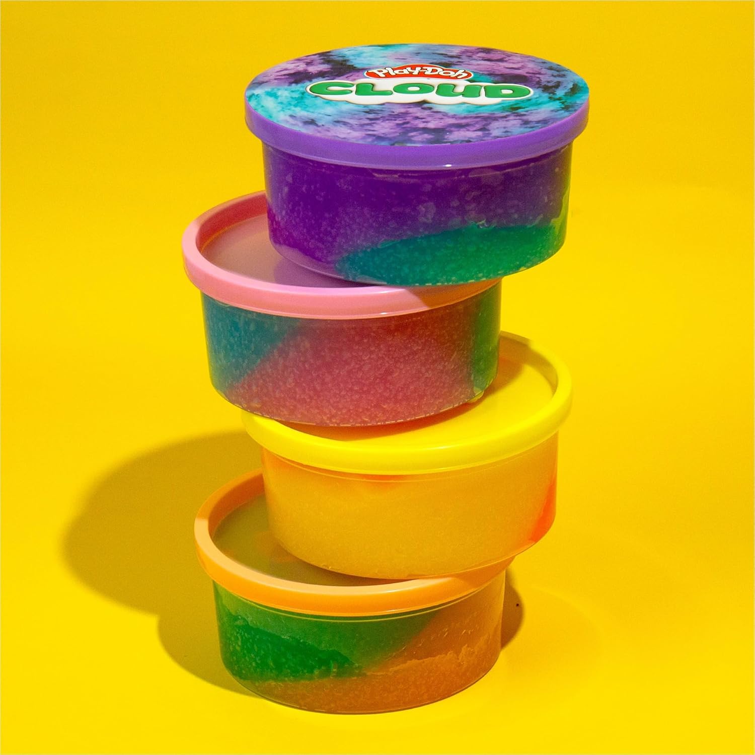 Play-Doh Scented Cloud Slime for Kids, Teal & Orange Coconut Scent, Popular Toys, Gifts and Party Favors