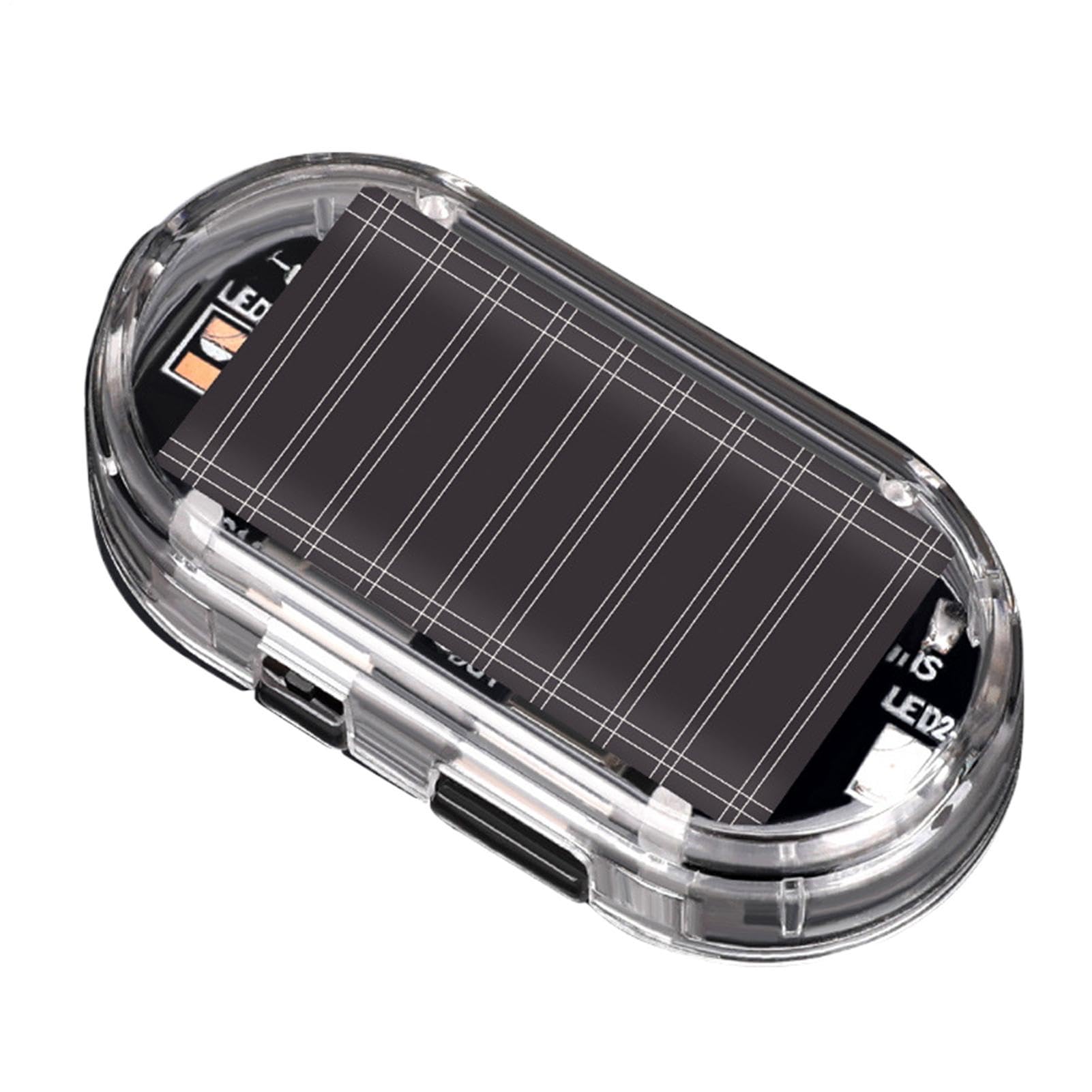 Luce lampeggiante di allarme auto ricaricabile solare LED antifurto per autovetture