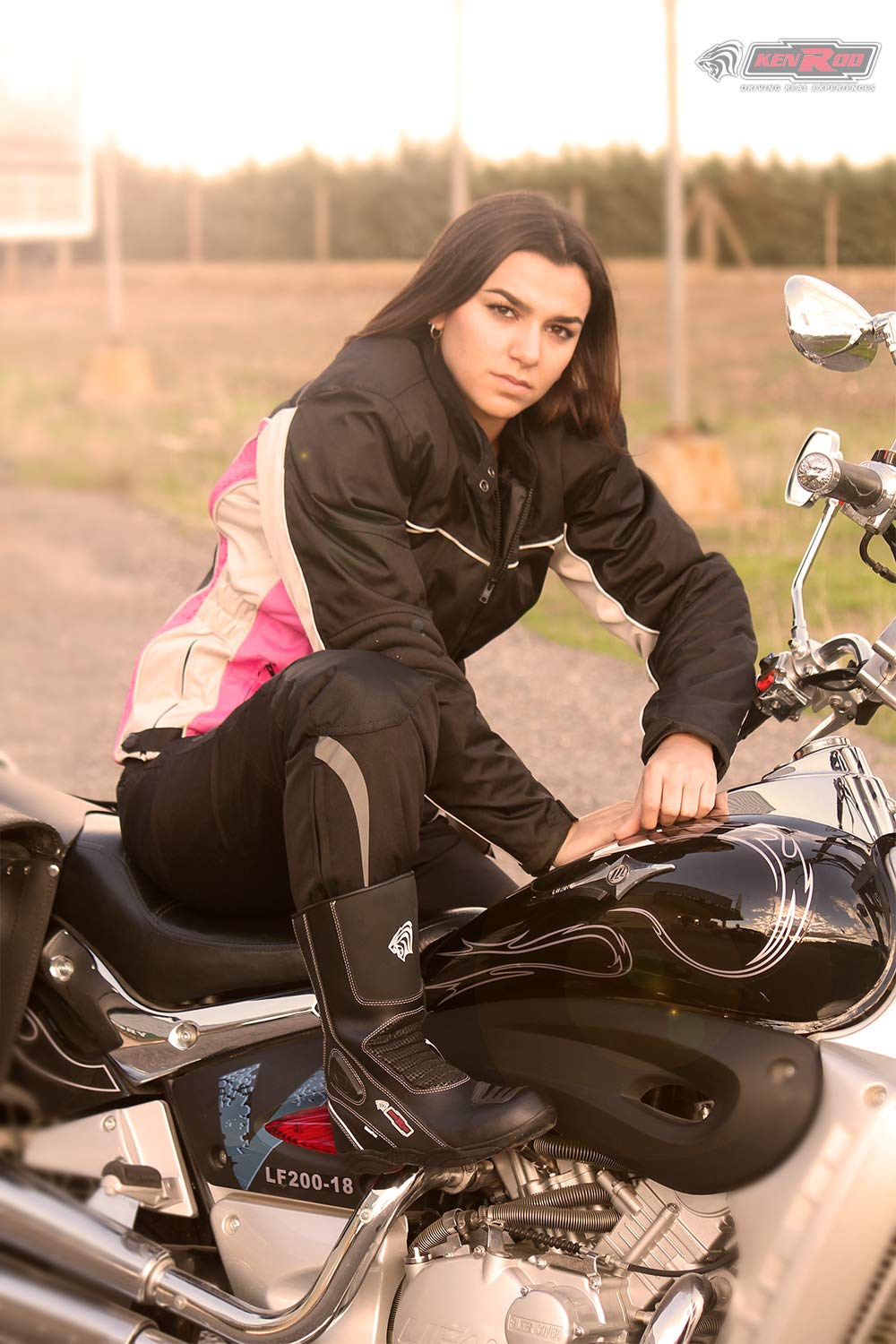 Zerimar Botas Piel Moto | Botas Moto | Botas Motocicleta de Cuero | Botas de Moto Proteccion
