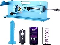 Vista 1 de Hismith Máquina sexual prémium con sistema KlicLok, 100 W, cable remoto 3 en 1, máquina sexual de control, máquina de empuje ajustable