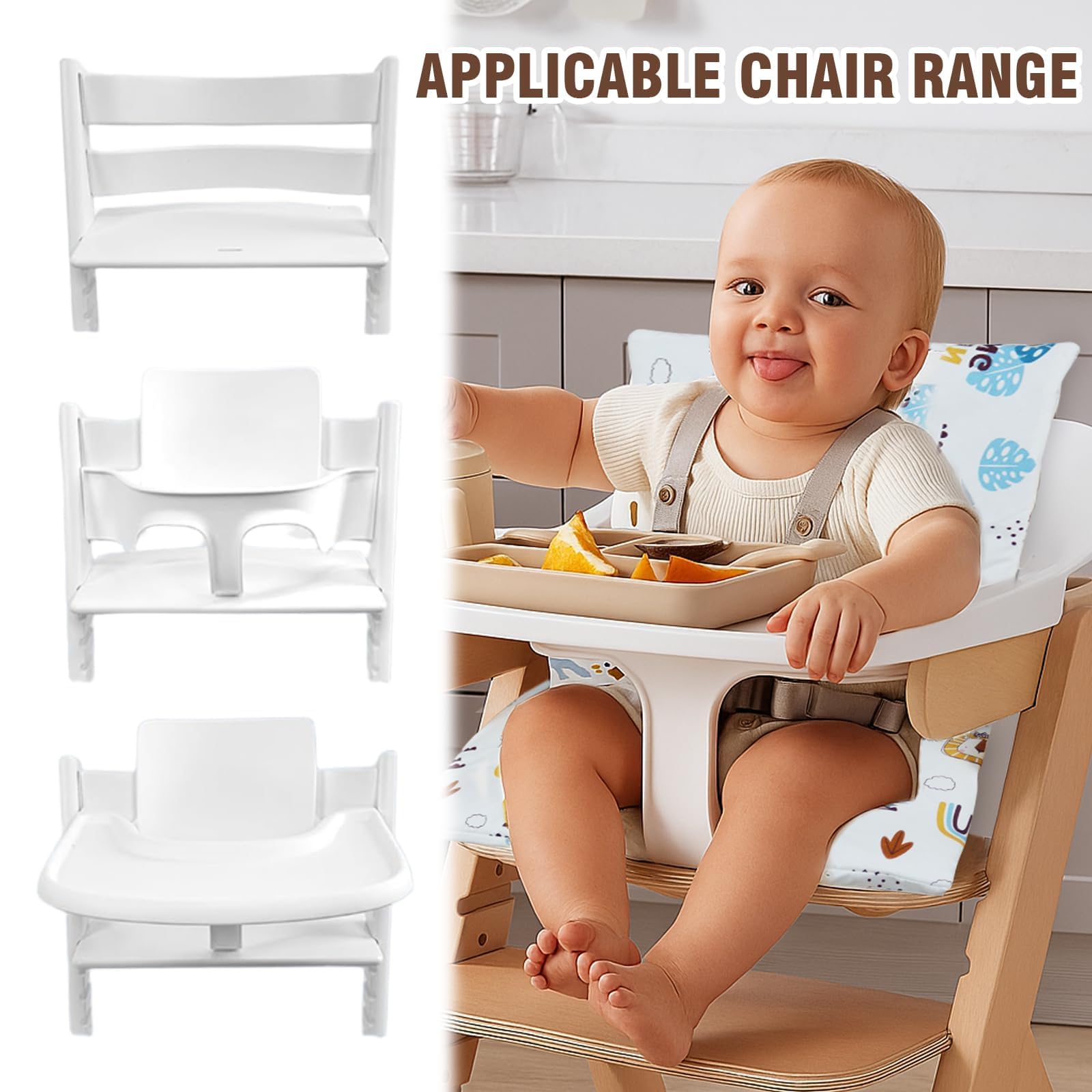 MeYuxg High Chair Seat Cushion for Stokke Tripp Trapp Non-Slip Waterproof Seat Cushion High Chair Set - Image 4