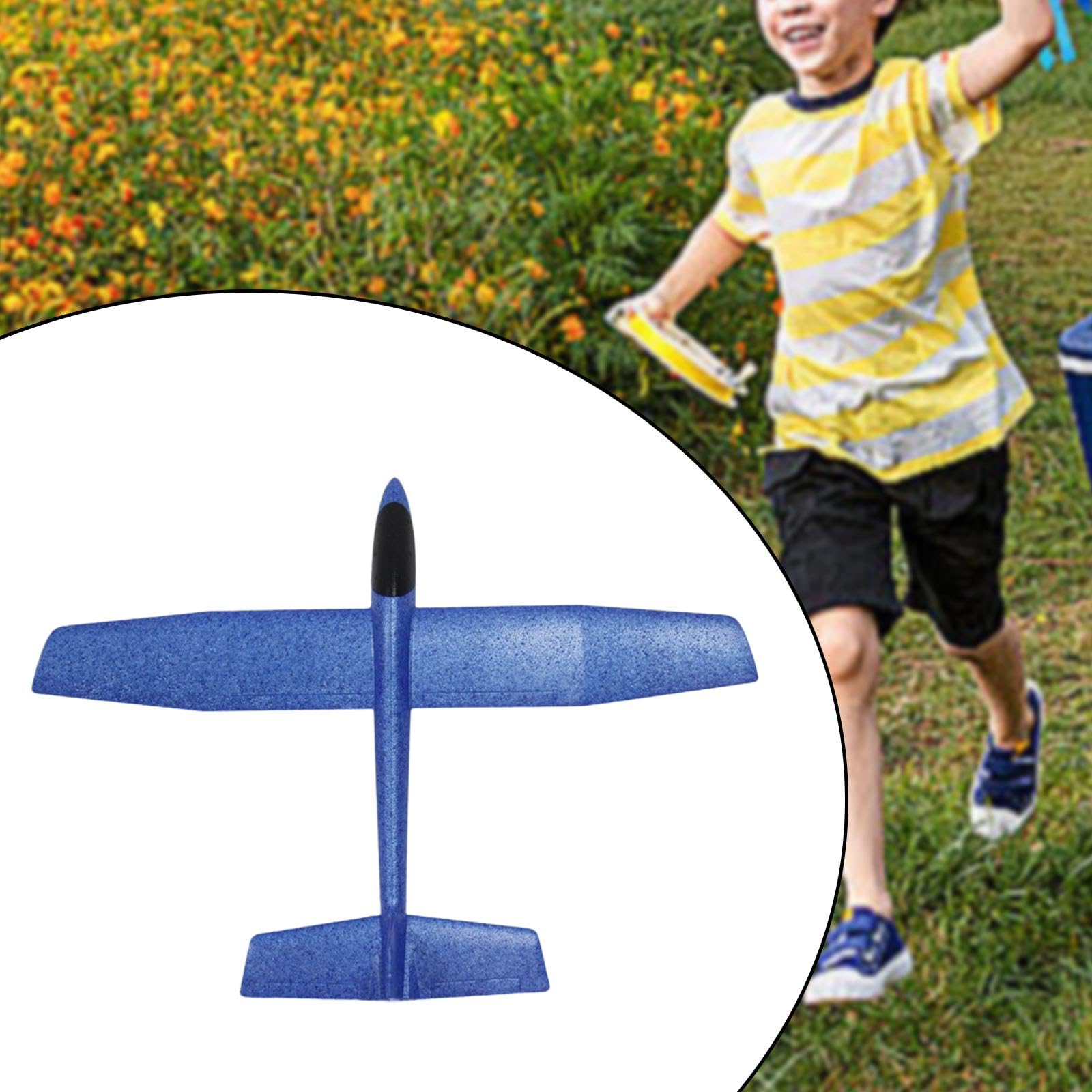 Planeador de Juguete, Avión de Espuma de Lanzamiento Manual, Modificable, Aerodinámico, Fácil de Usar, Materiales, Adecuado para Juegos Infa, Azul