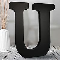 Vista 20 de AOCEAN Letras de madera negra de 8 pulgadas, letras de madera sin terminar para decoración de Halloween, letras decorativas de pie, decoración