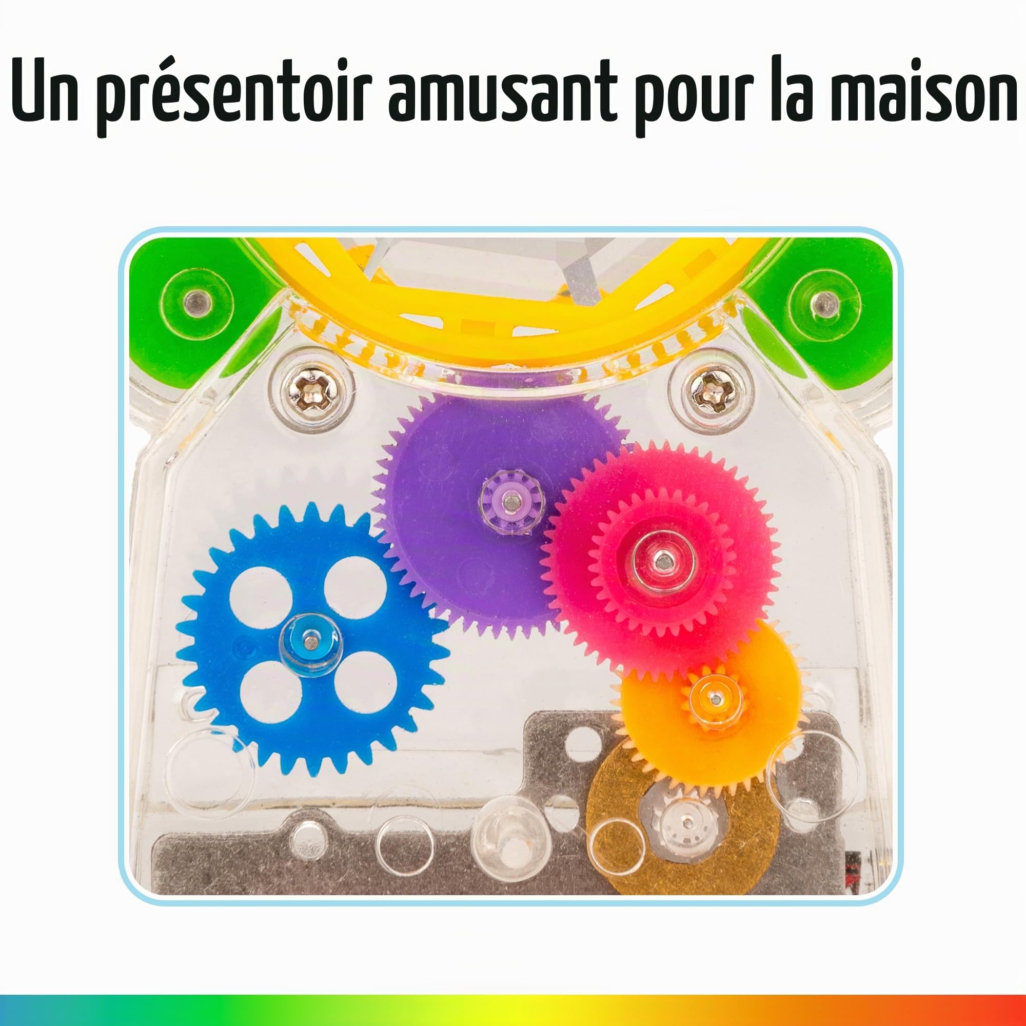 Kikkerland Créateur Arc-en-Ciel à énergie Solaire, Attrape-Soleil, Jouet pour Chat, prismes Arc-en-Ciel, Rebord de fenêtre, Bureau, décoration d'intérieur, Science éducative Amusante, Cadeau pour