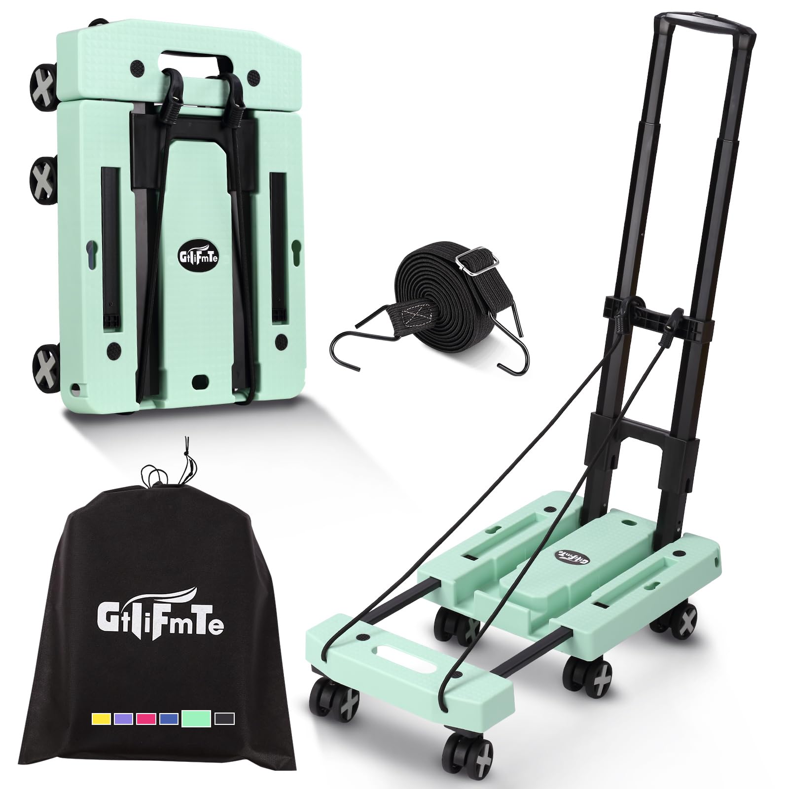 Foldable Hand Truck - Lightweight Luggage Cart -15